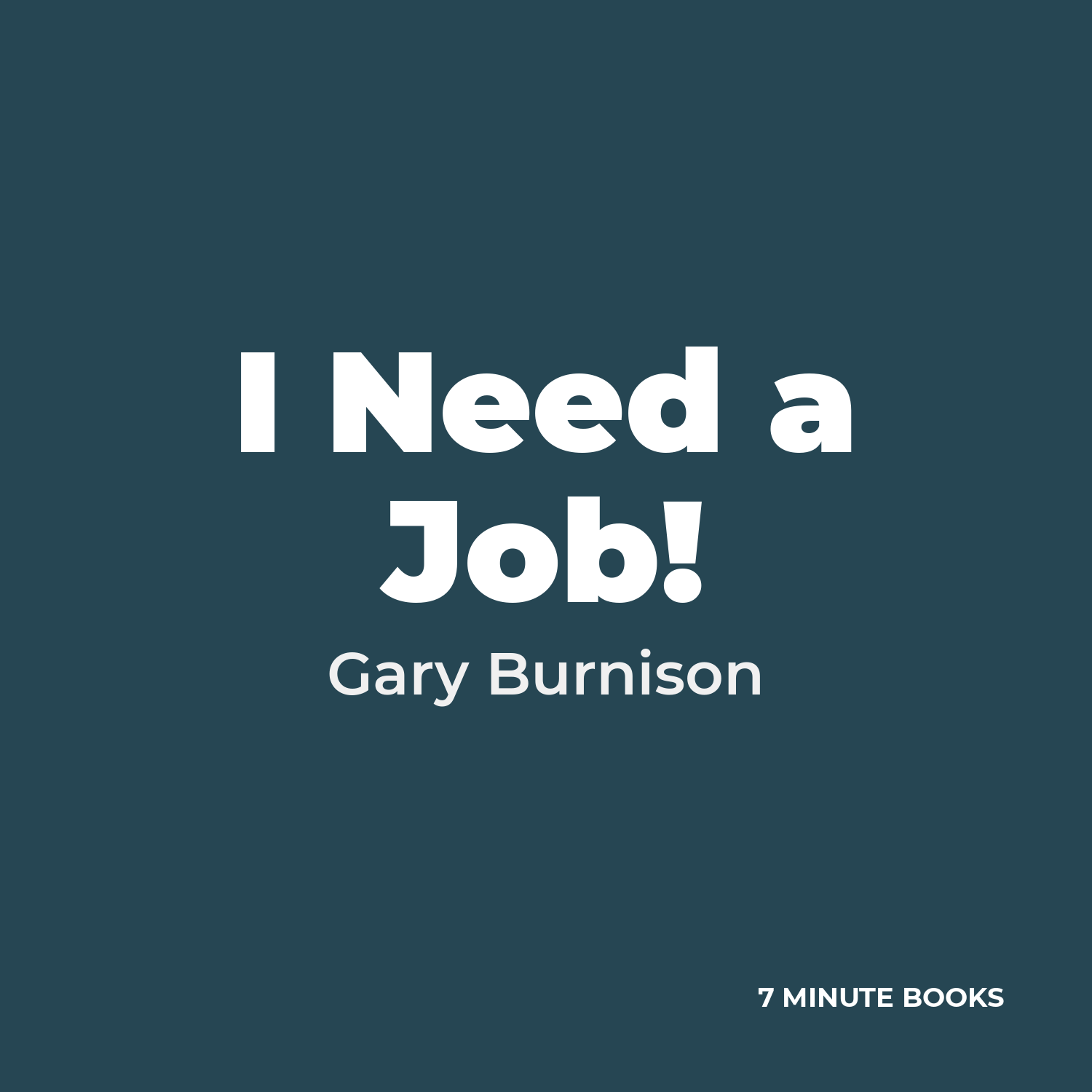 I Need a Job! — cover