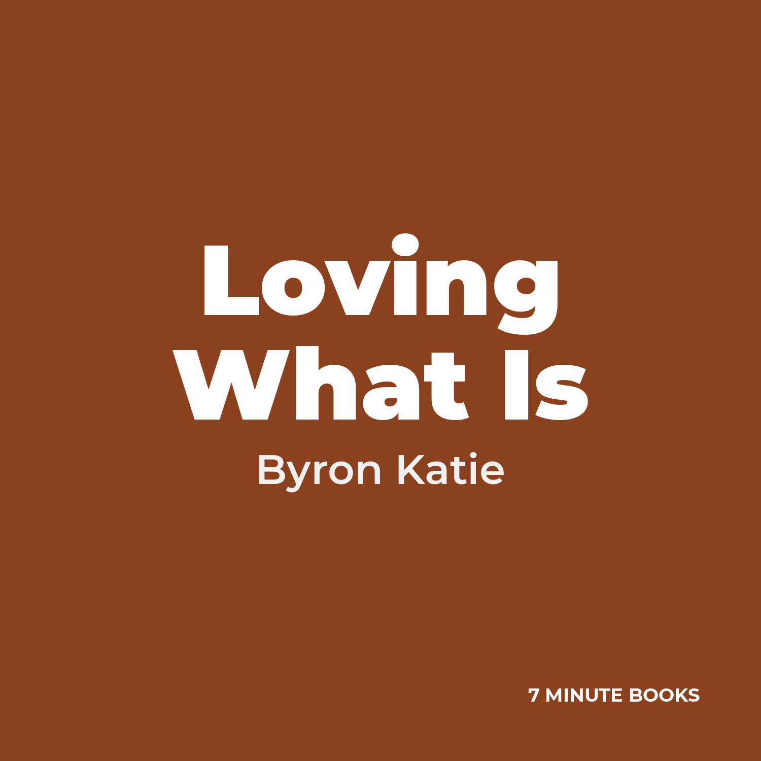 Loving What Is — cover
