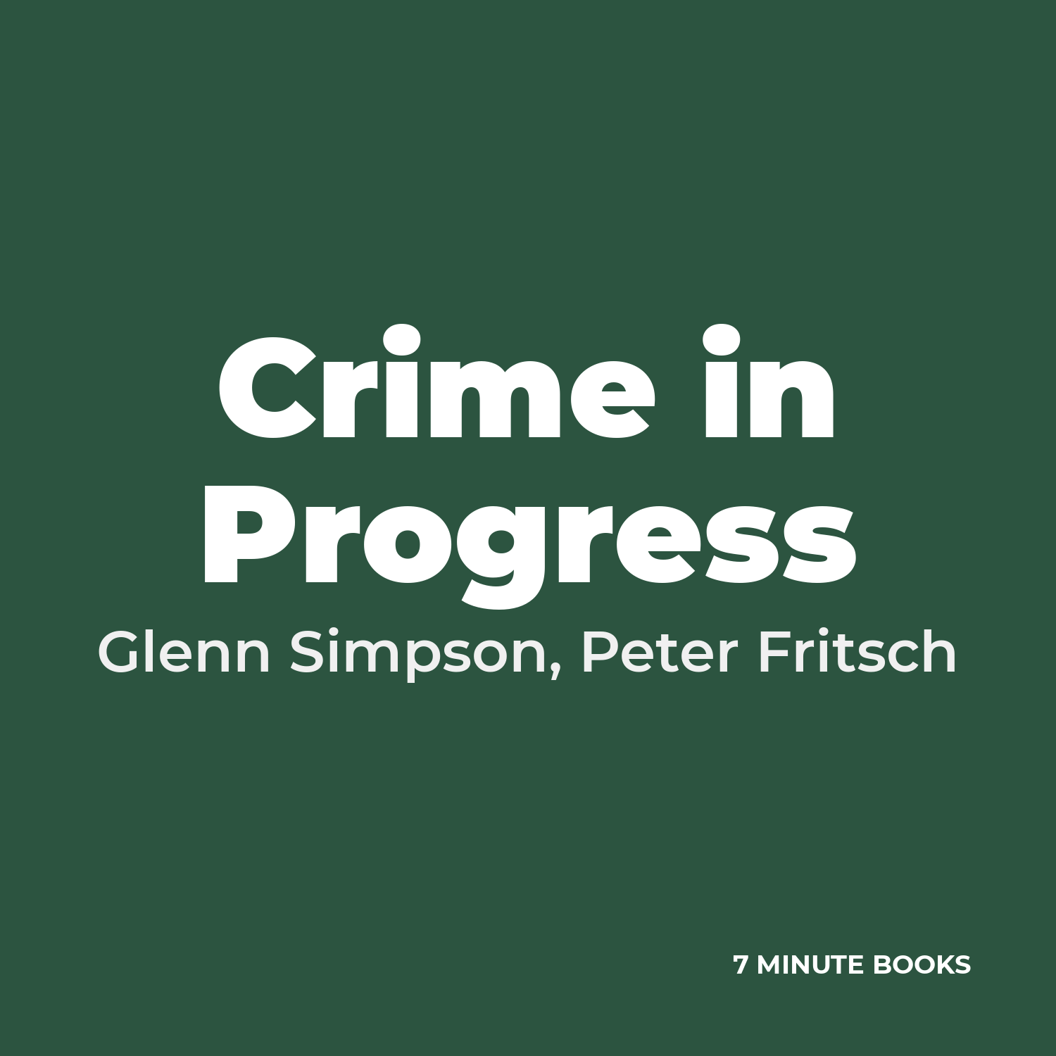 Crime in Progress — cover