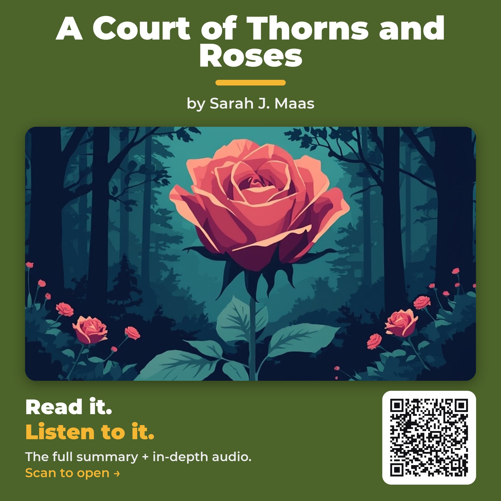 A Court of Thorns and Roses — cover