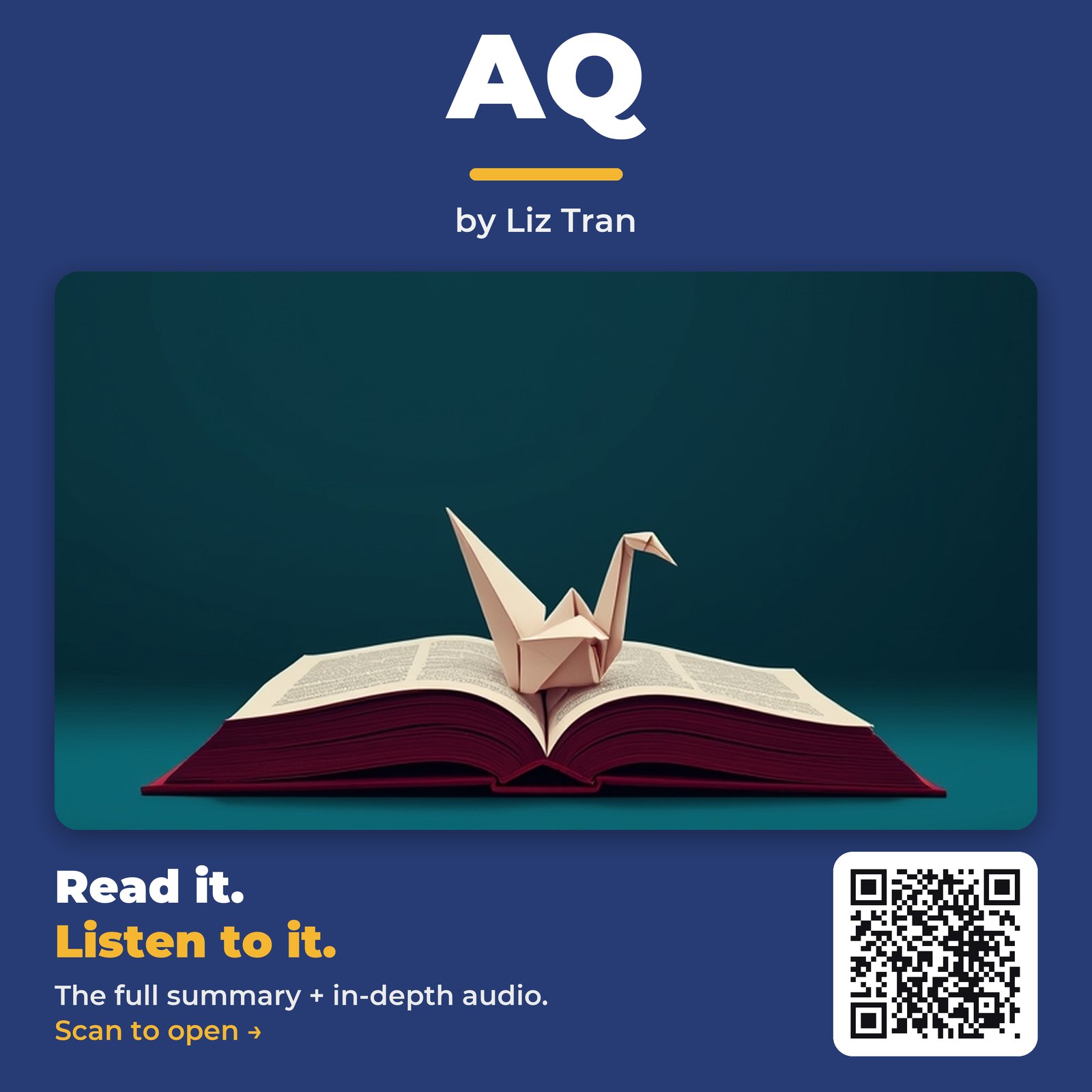 AQ by Liz Tran – Book Summary