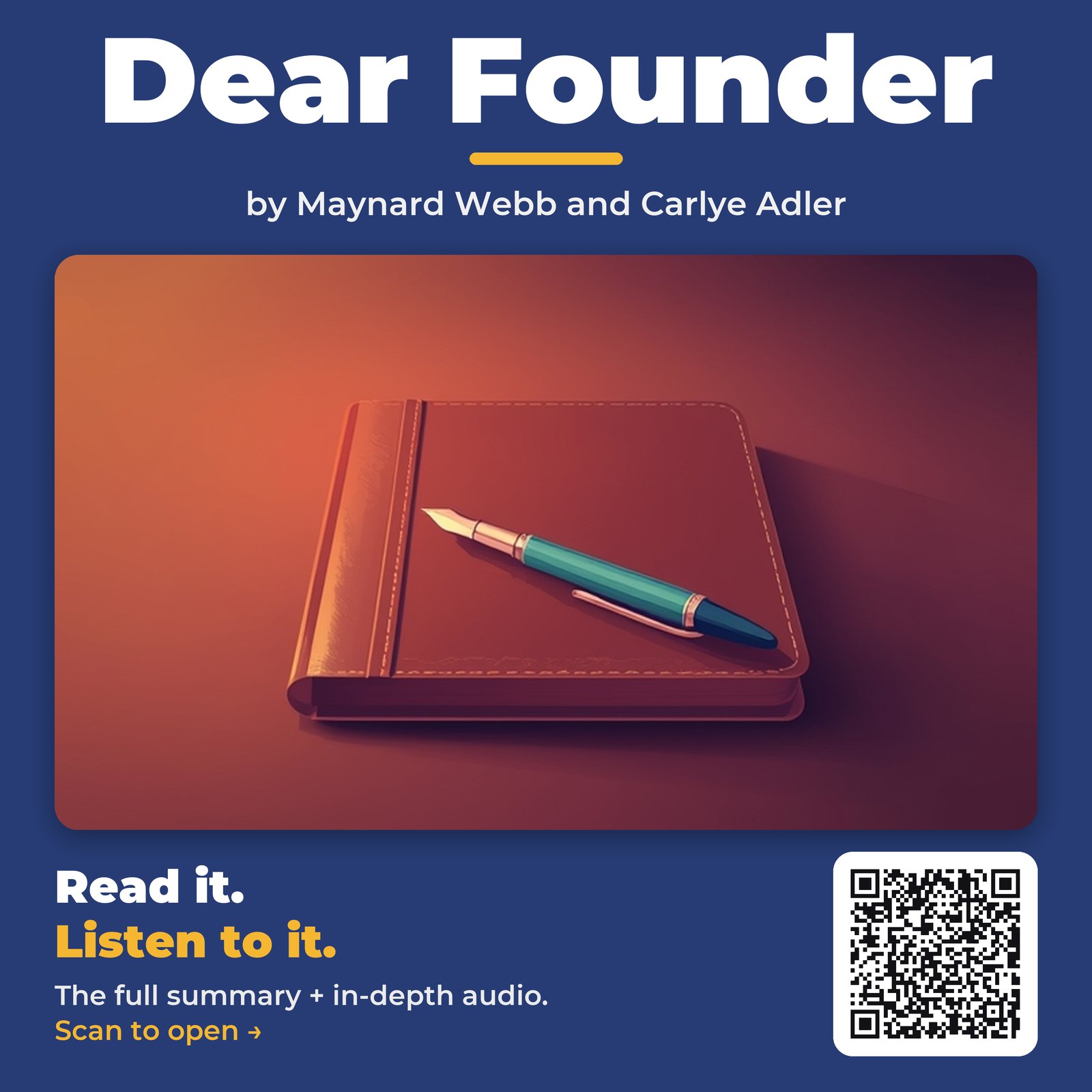 Dear Founder — cover