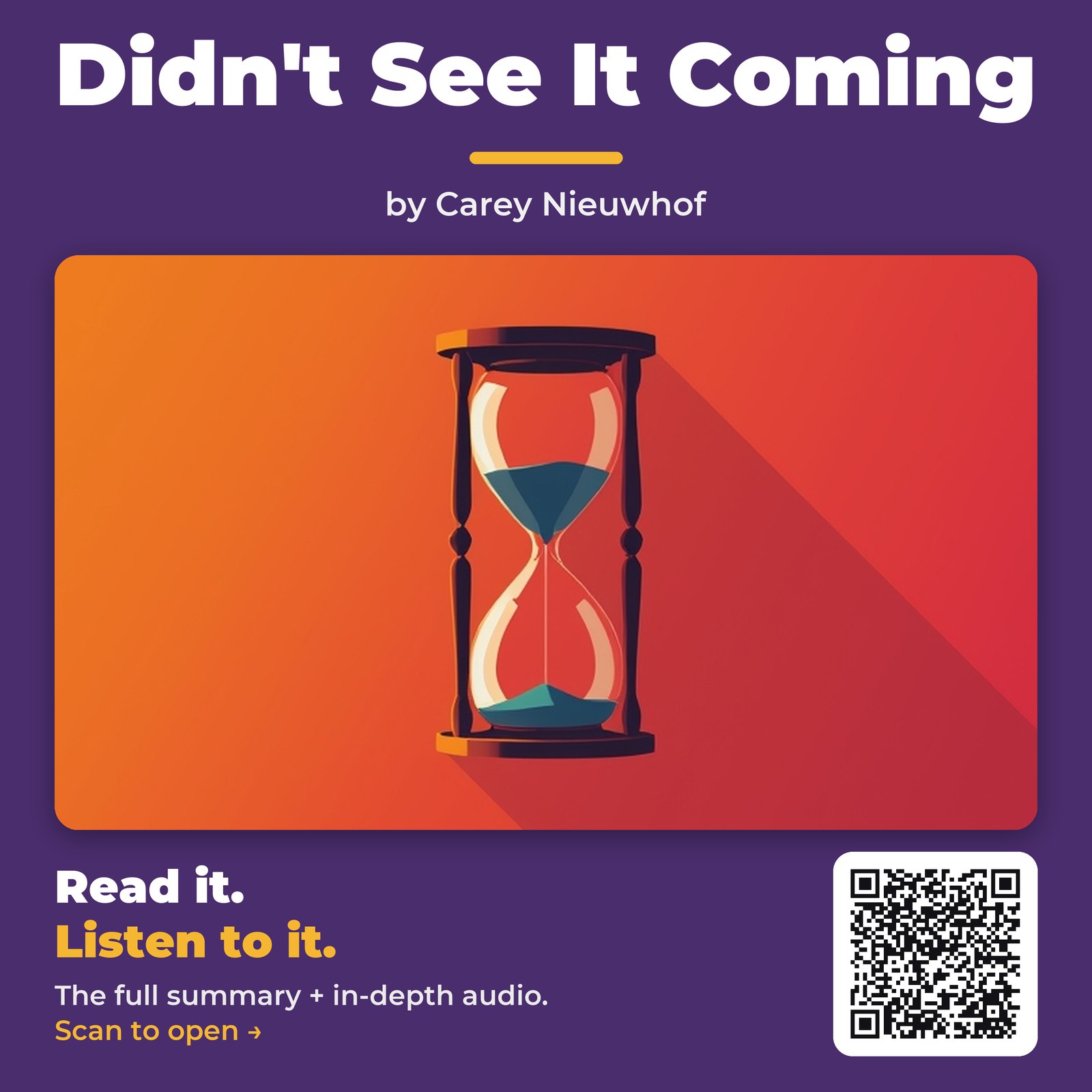 Didn't See It Coming — cover