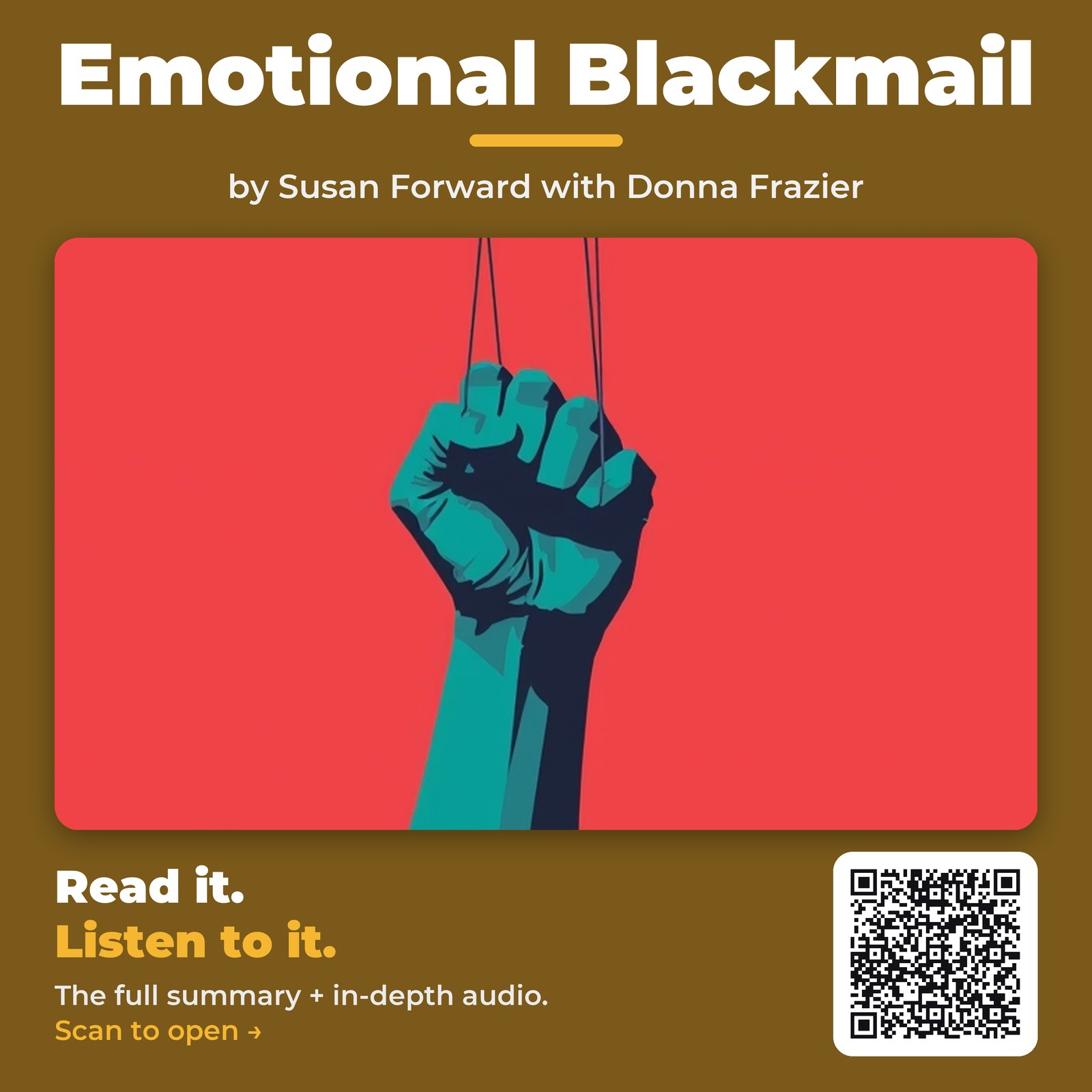 Emotional Blackmail by Susan Forward with Donna Frazier – Book Summary