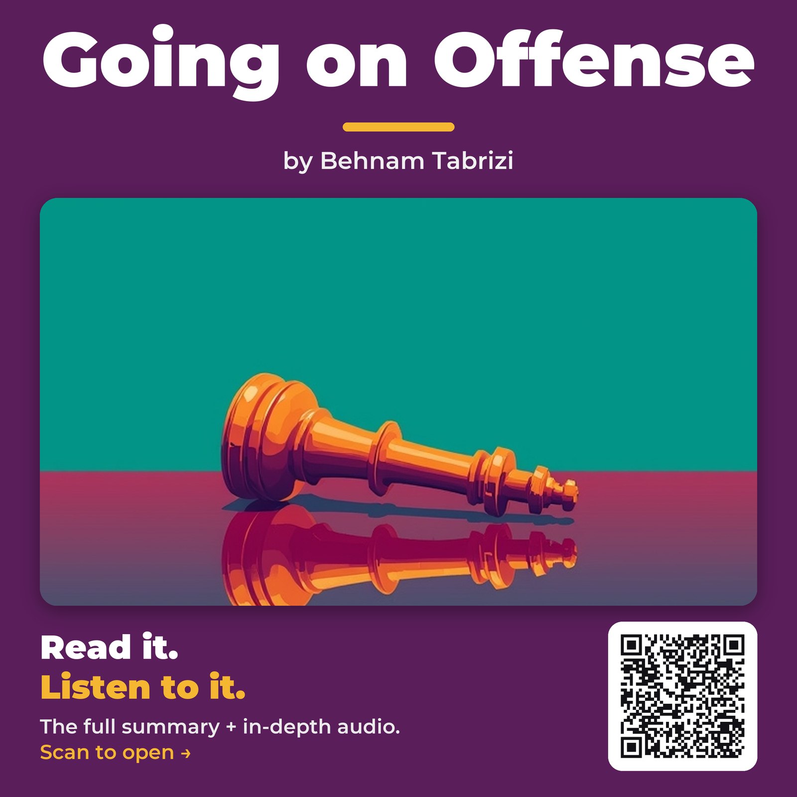 Going on Offense by Behnam Tabrizi – Book Summary