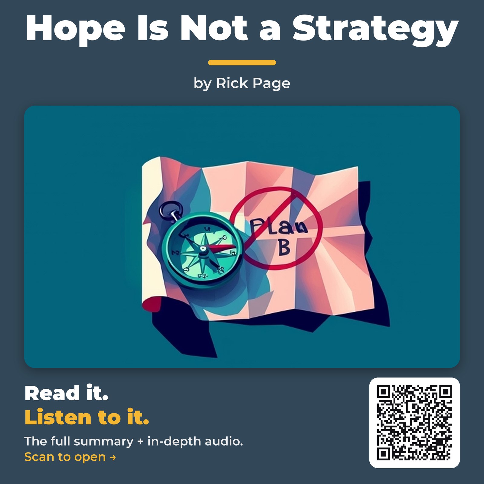Hope Is Not a Strategy by Rick Page – Book Summary
