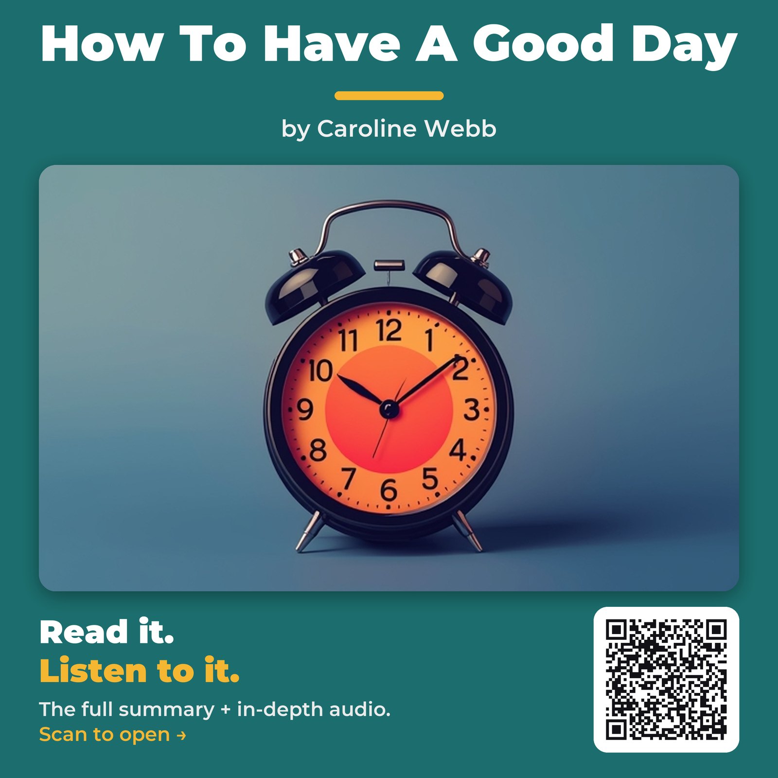 How To Have A Good Day — cover