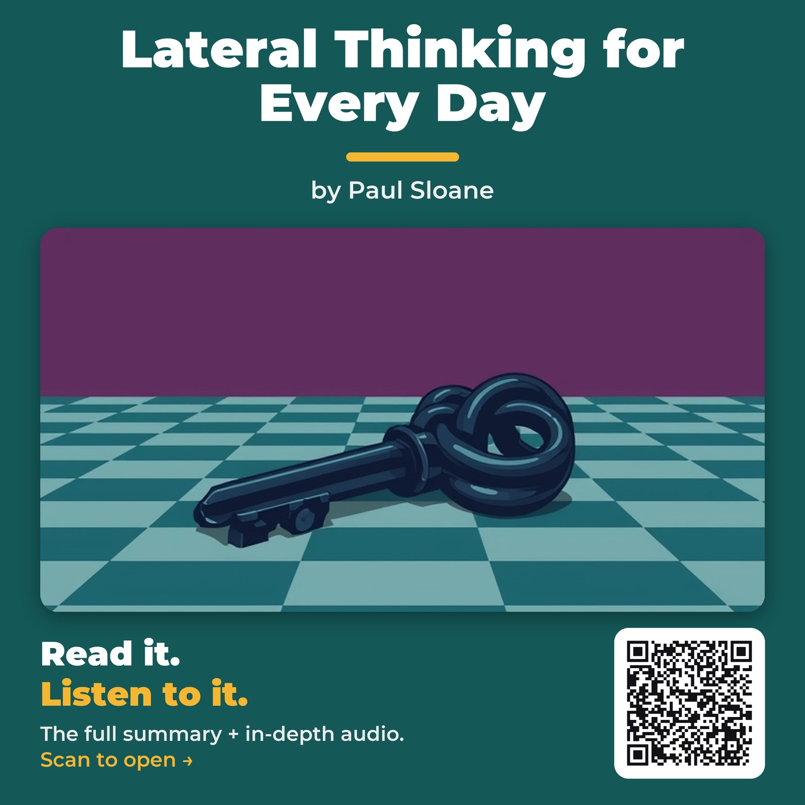 Lateral Thinking for Every Day by Paul Sloane – Book Summary