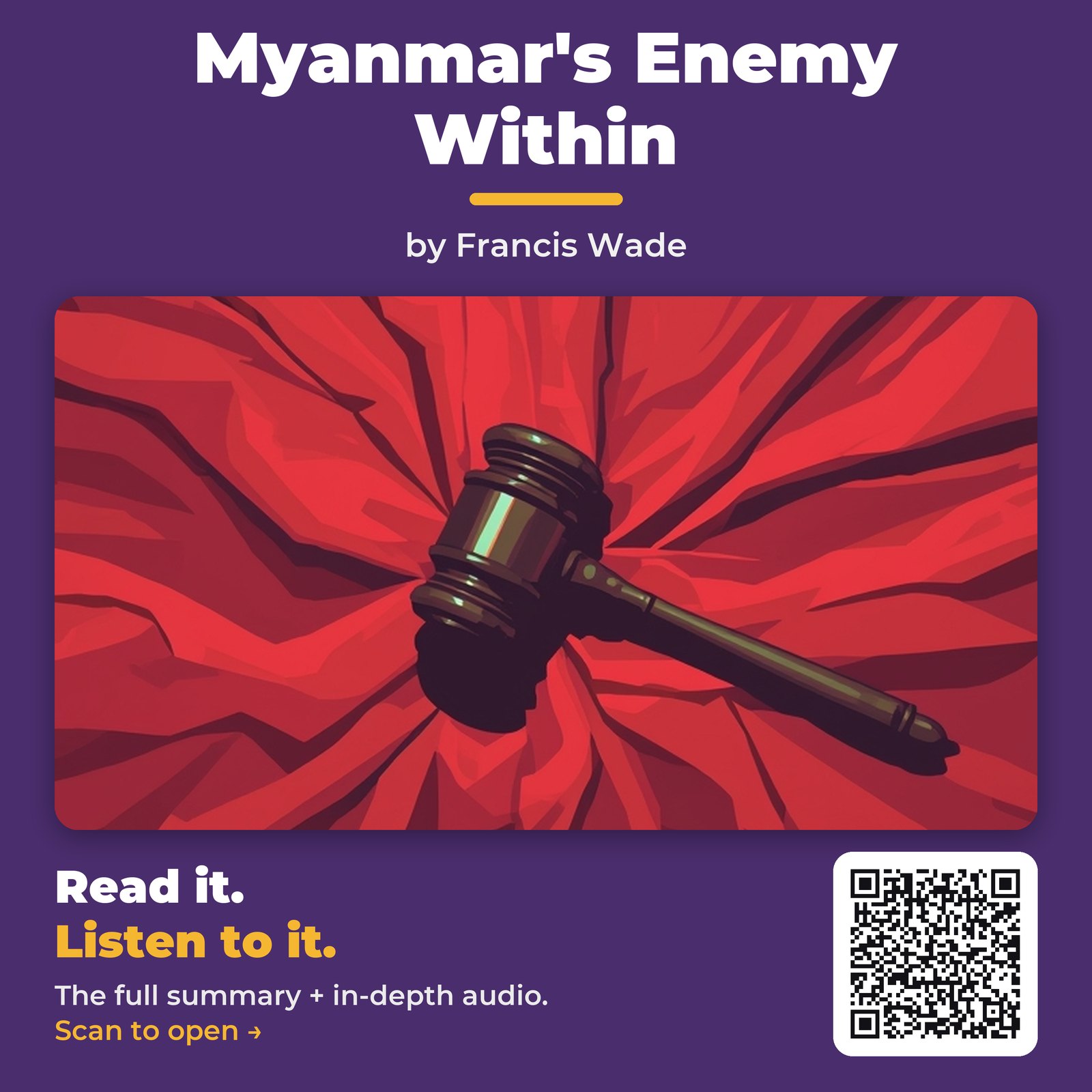 Myanmar’s Enemy Within by Francis Wade – Book Summary