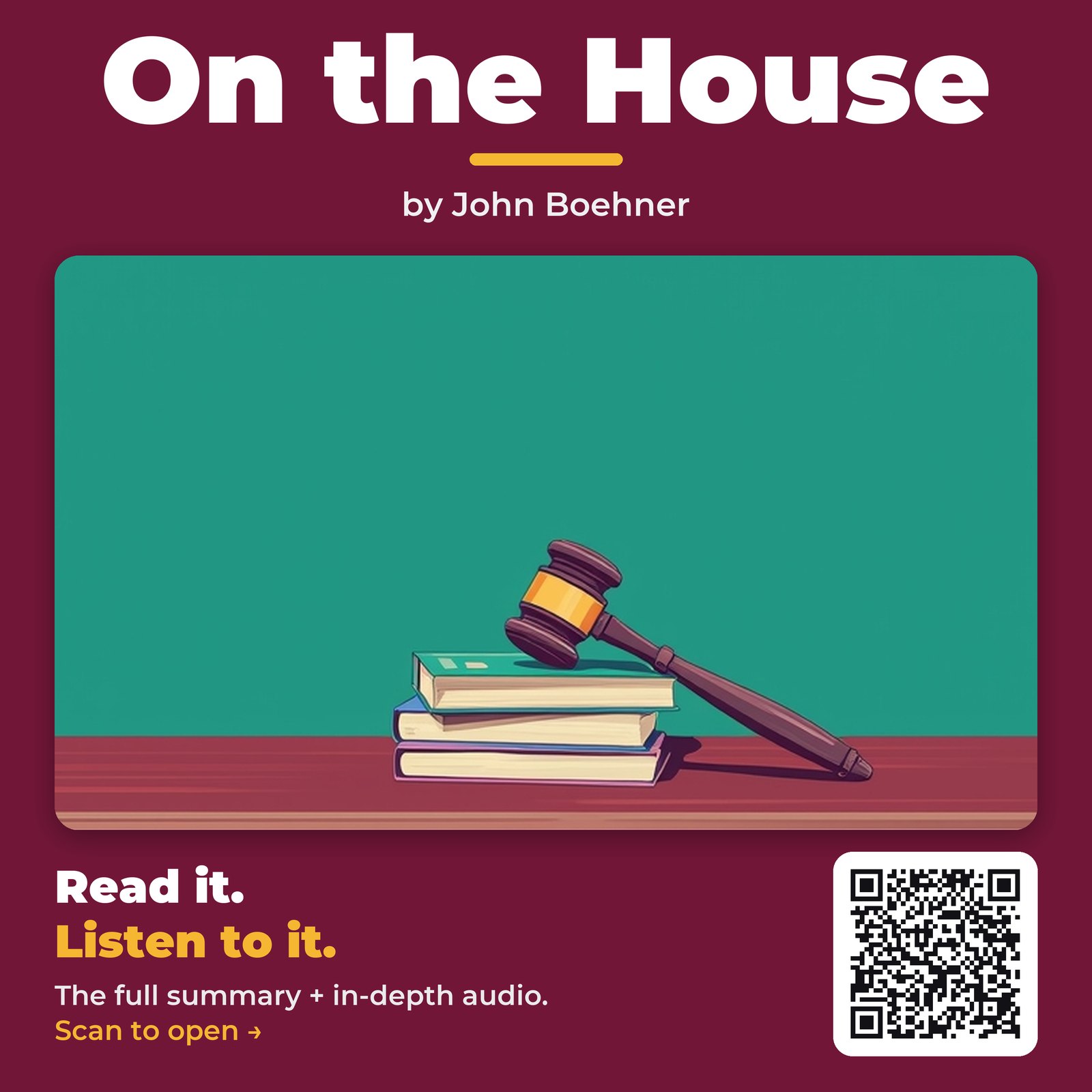 On the House by John Boehner – Book Summary