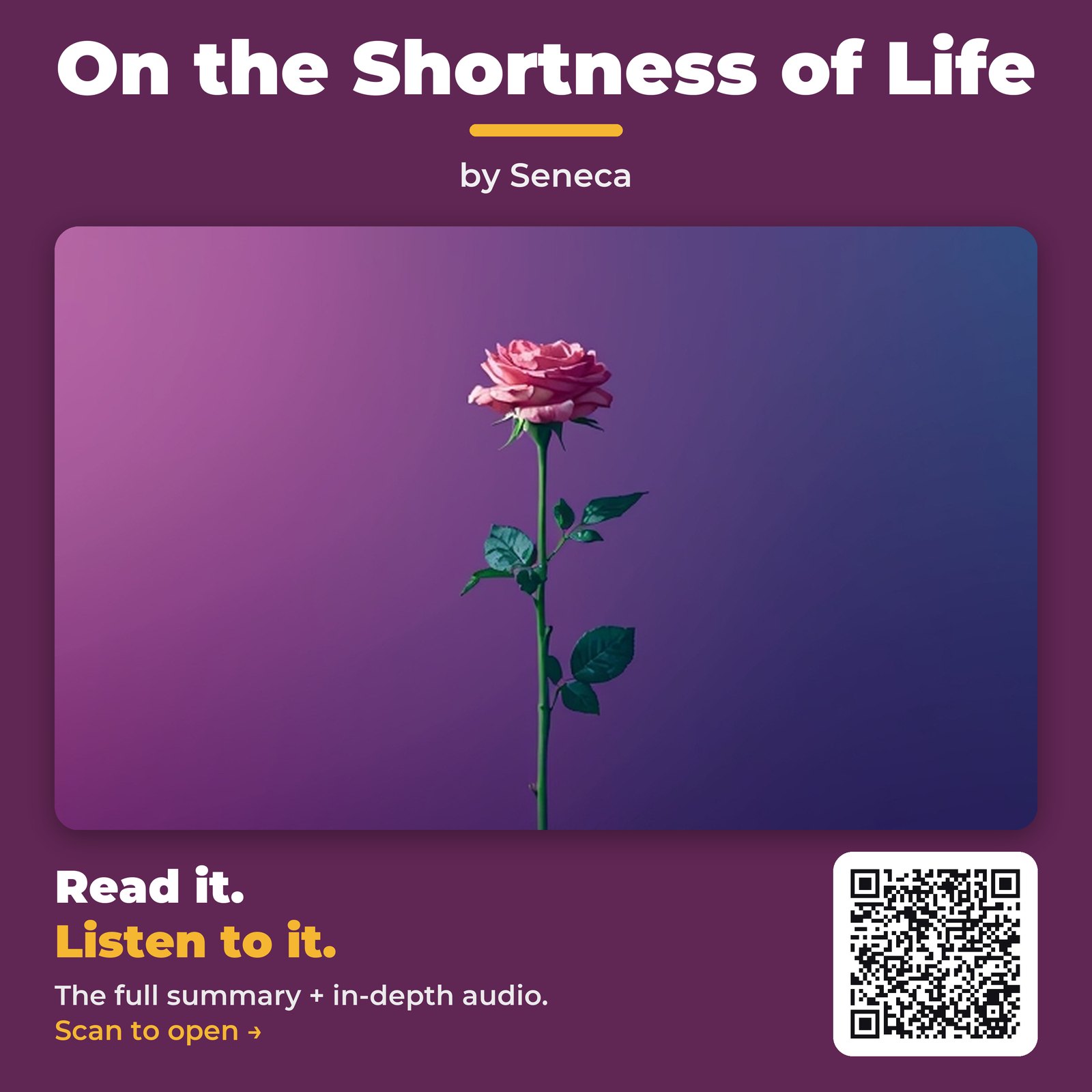 On the Shortness of Life — cover
