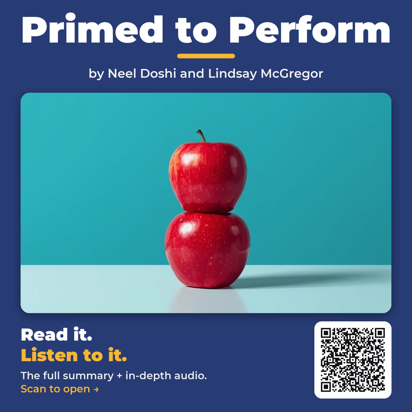Primed to Perform by Neel Doshi and Lindsay McGregor – Book Summary
