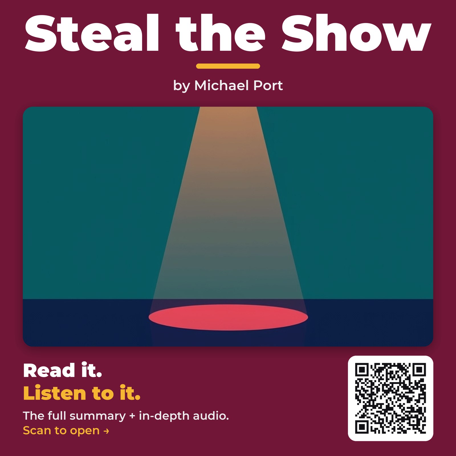 Steal the Show — cover
