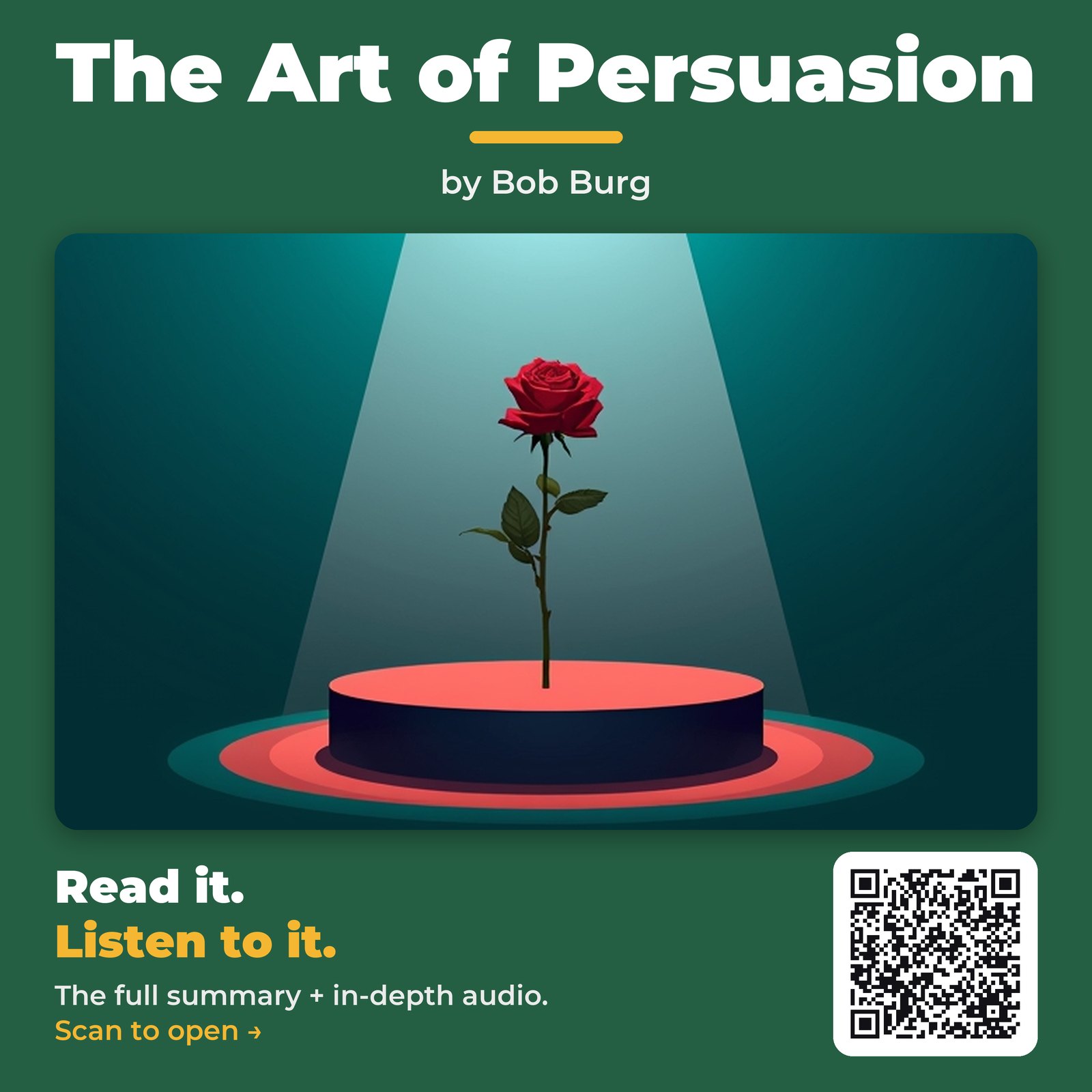 The Art of Persuasion by Bob Burg – Book Summary