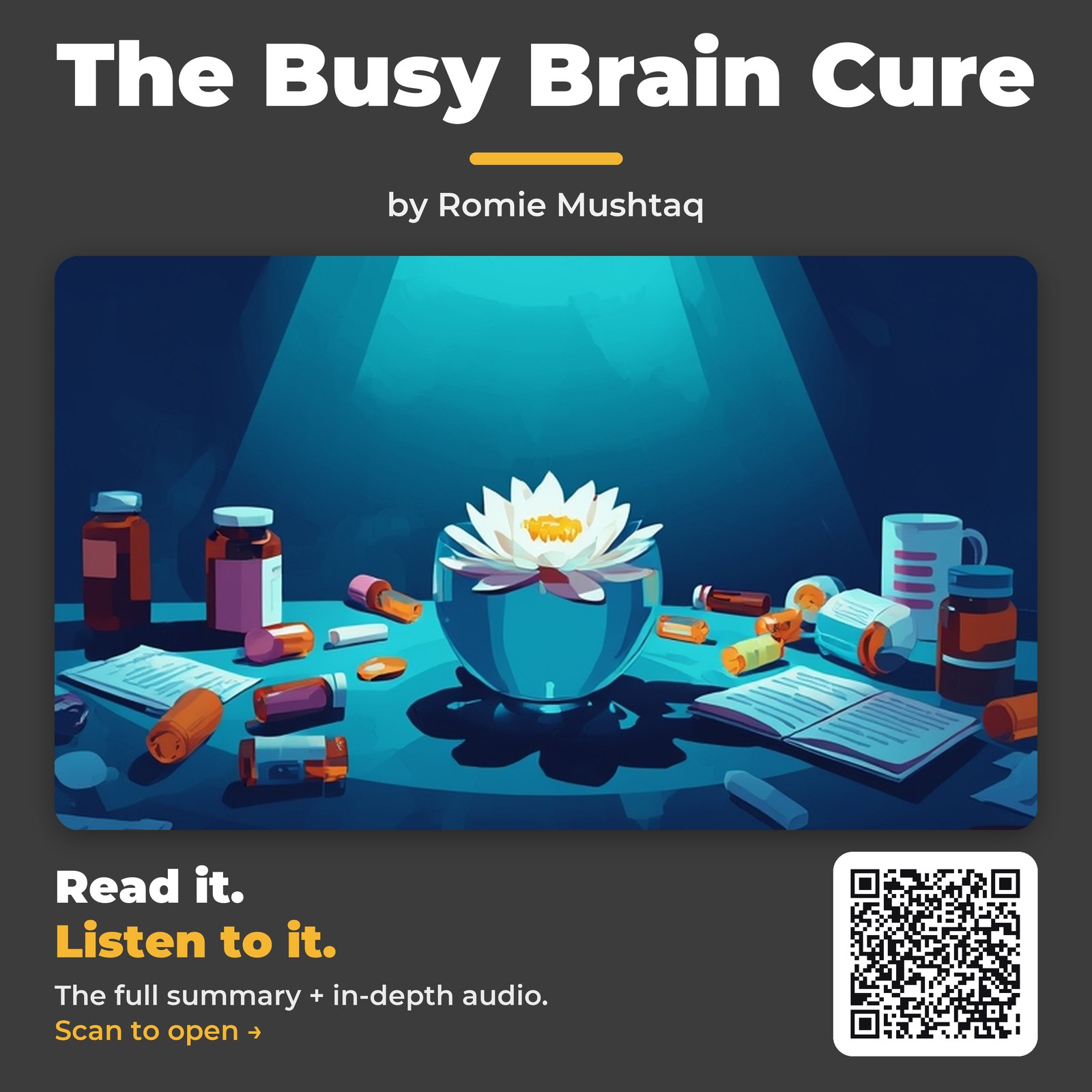 The Busy Brain Cure by Romie Mushtaq – Book Summary