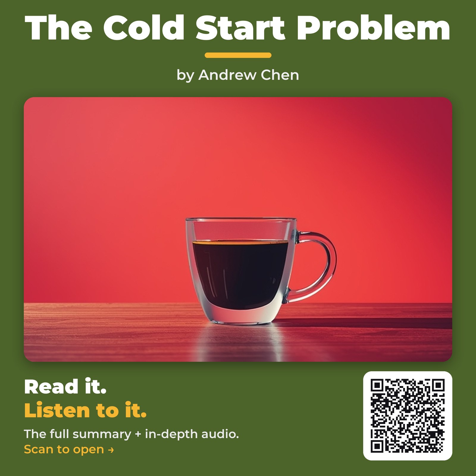 The Cold Start Problem by Andrew Chen – Book Summary