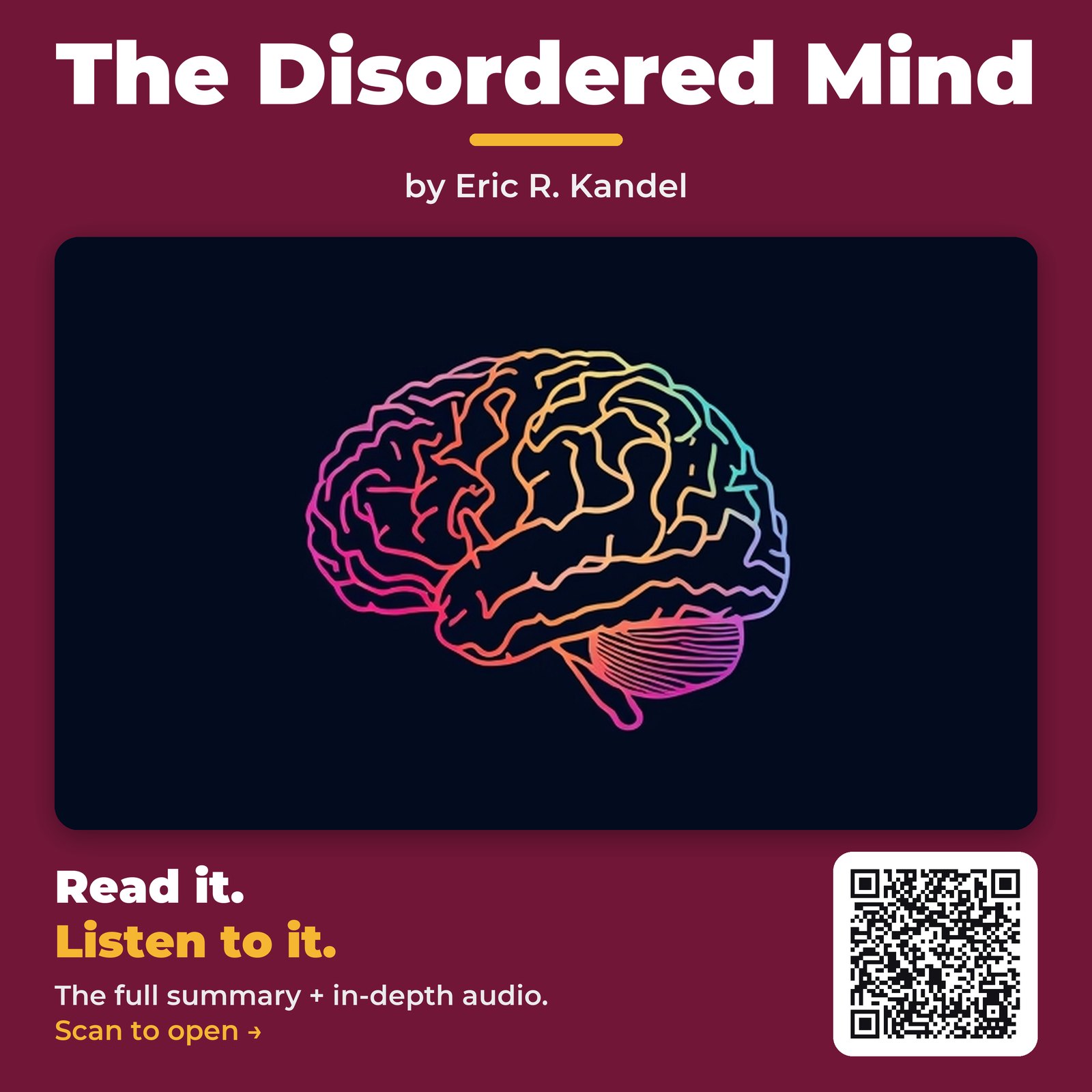 The Disordered Mind by Eric R. Kandel – Book Summary