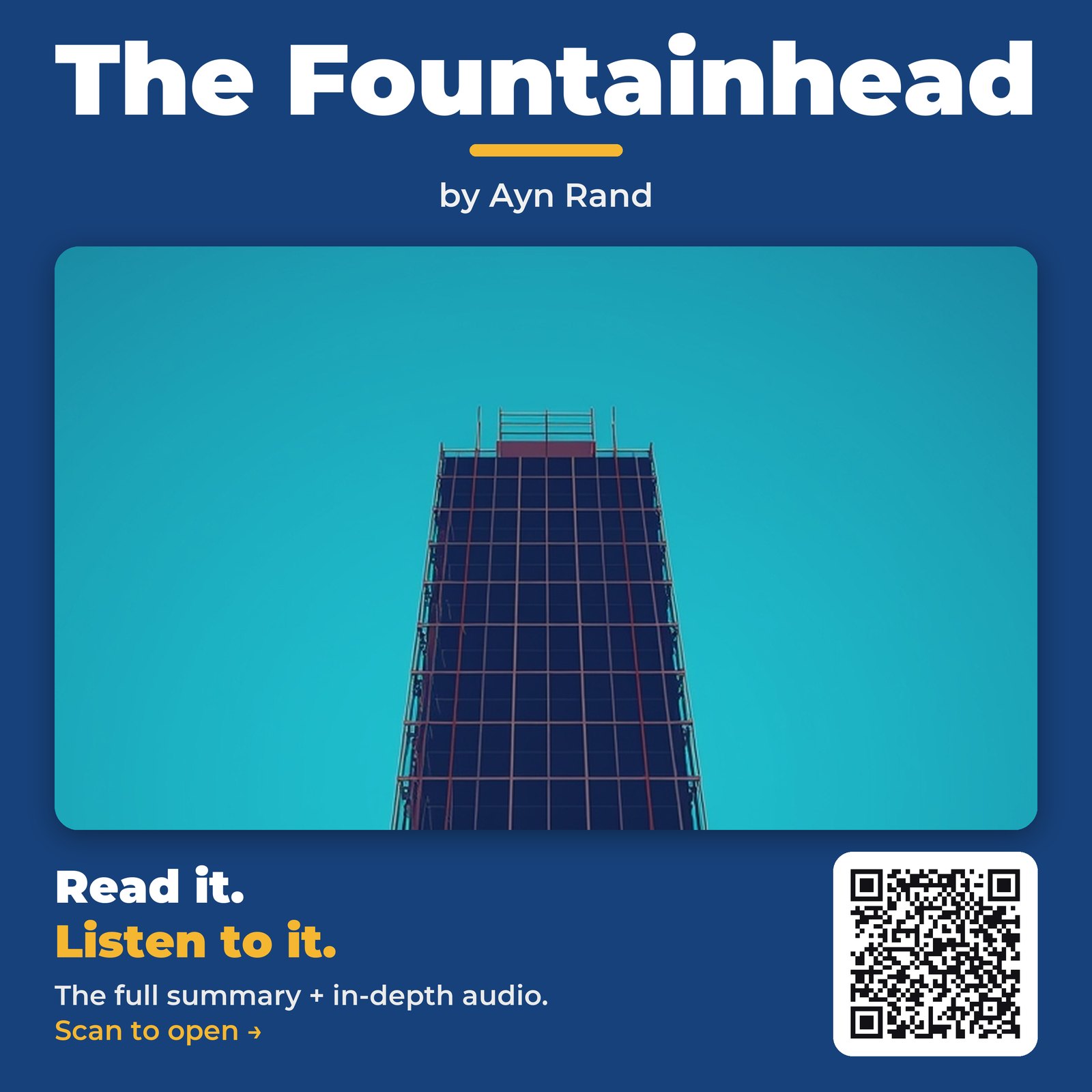 The Fountainhead by Ayn Rand – Book Summary