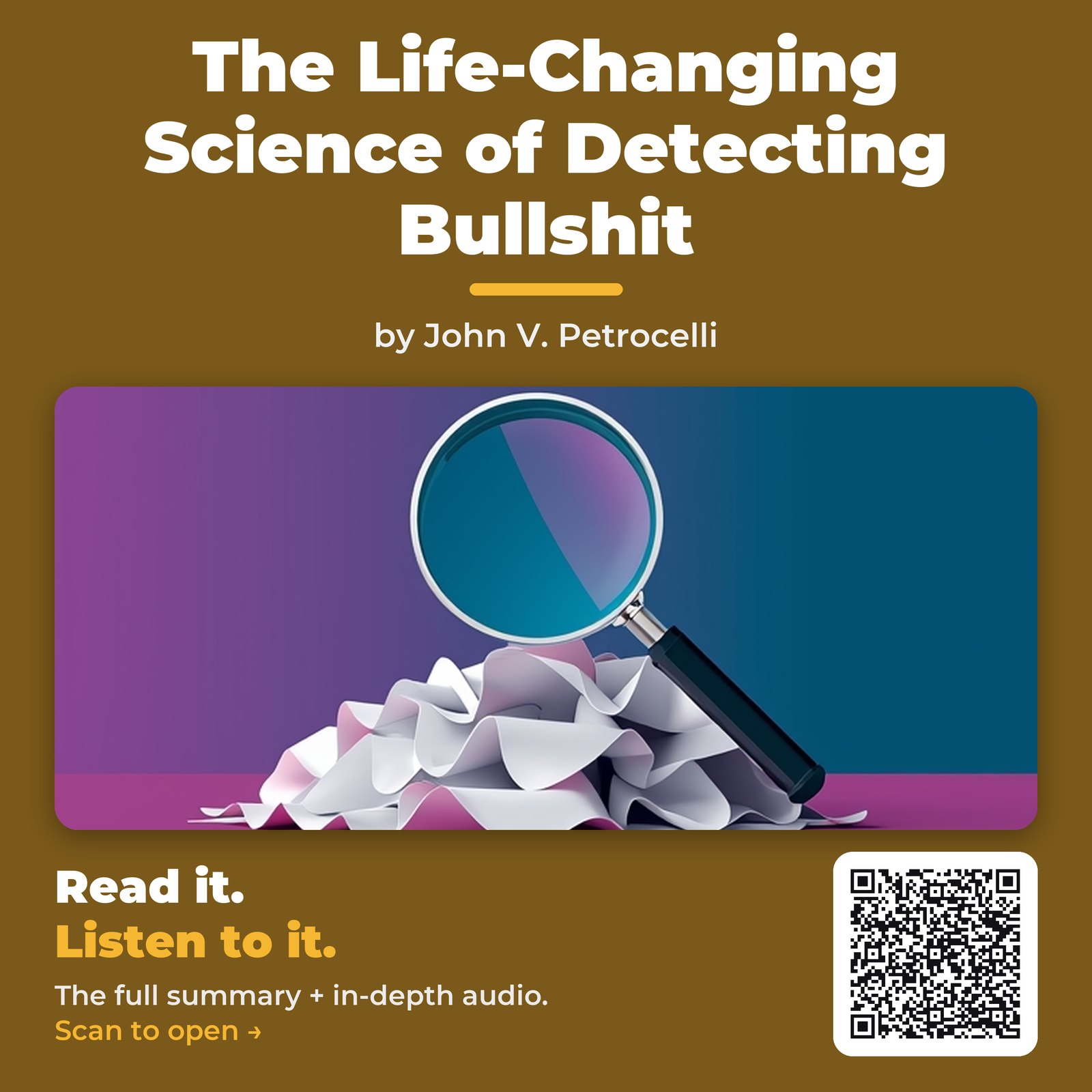 The Life-Changing Science of Detecting Bullshit — cover