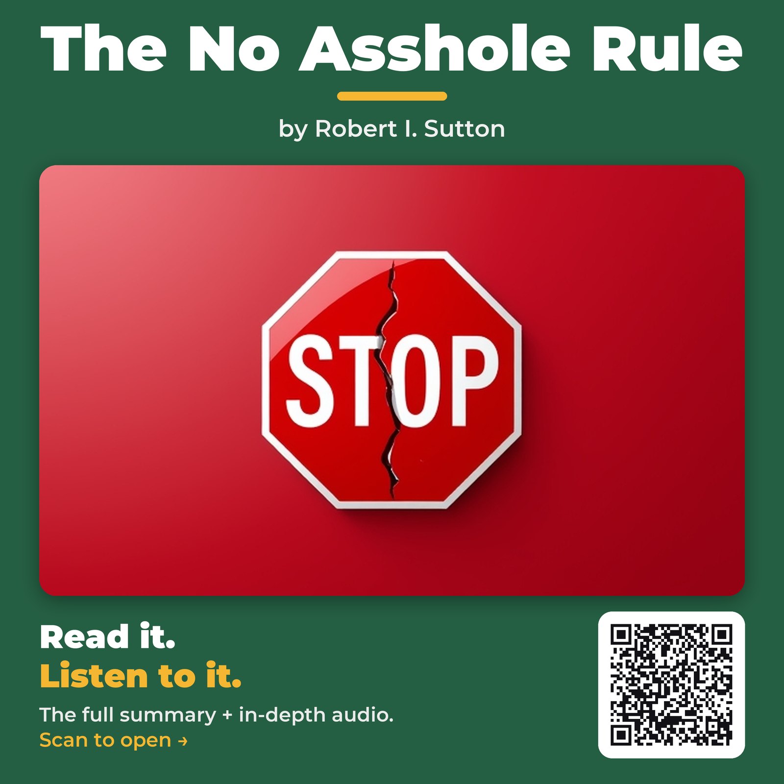 The No Asshole Rule — cover