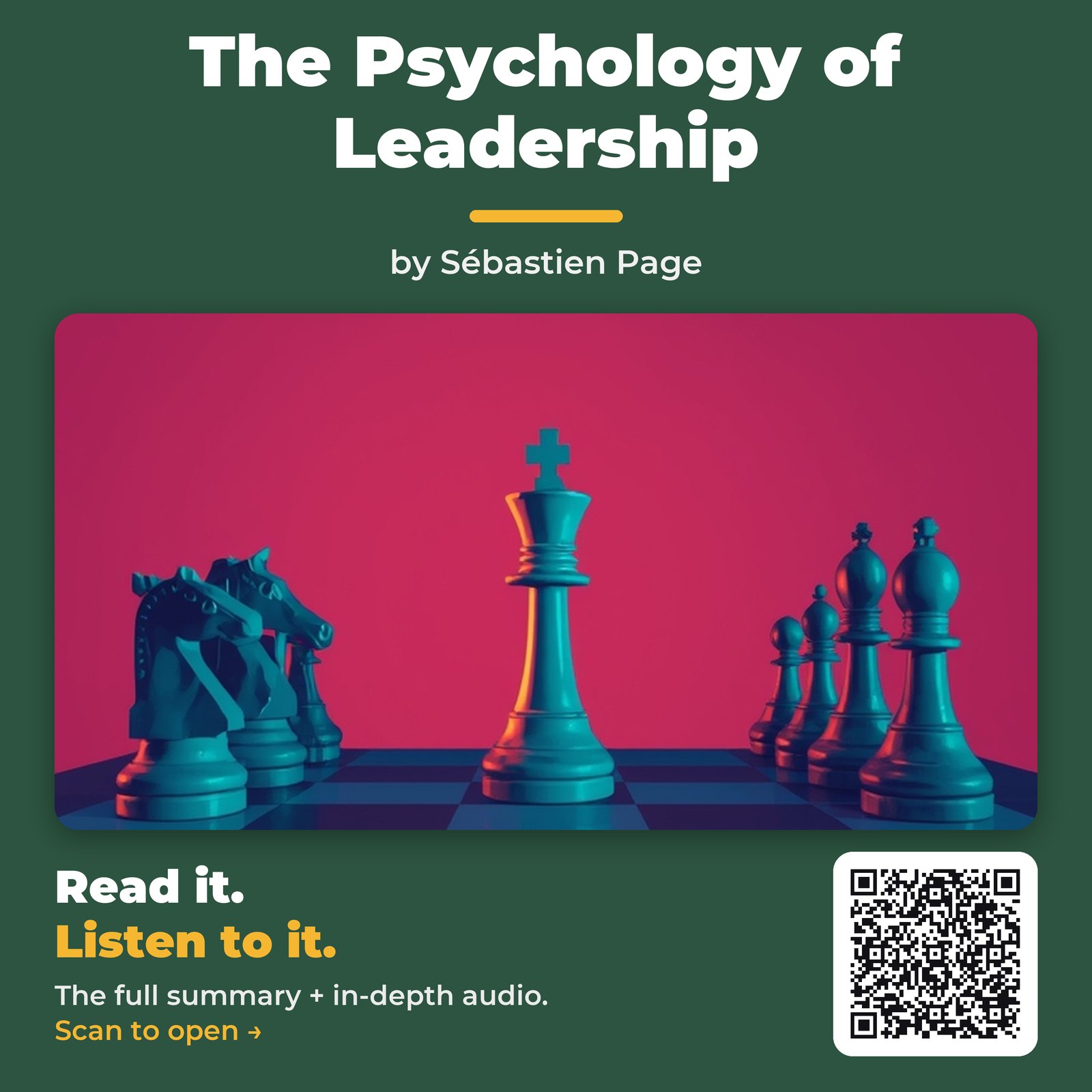The Psychology of Leadership by Sébastien Page – Book Summary