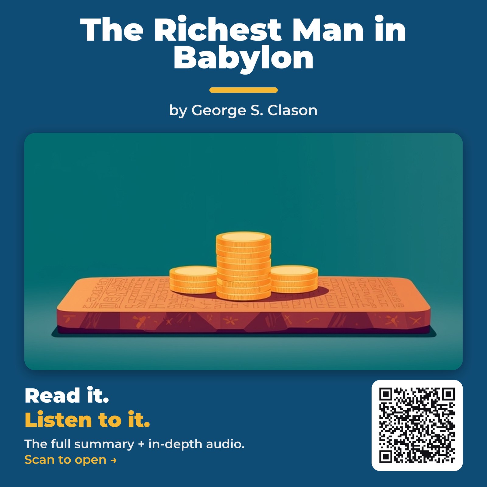 The Richest Man in Babylon by George S. Clason – Book Summary