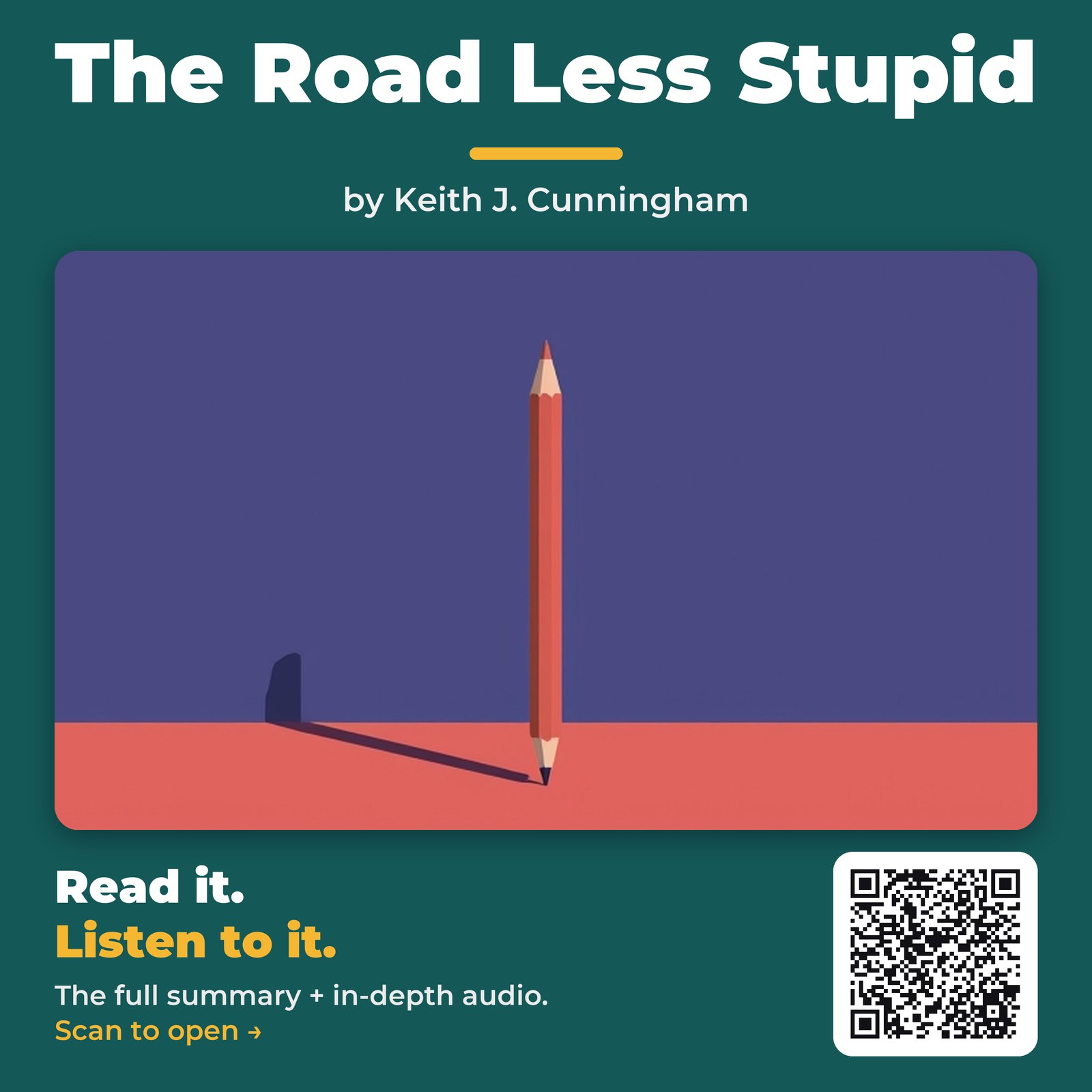 The Road Less Stupid — cover