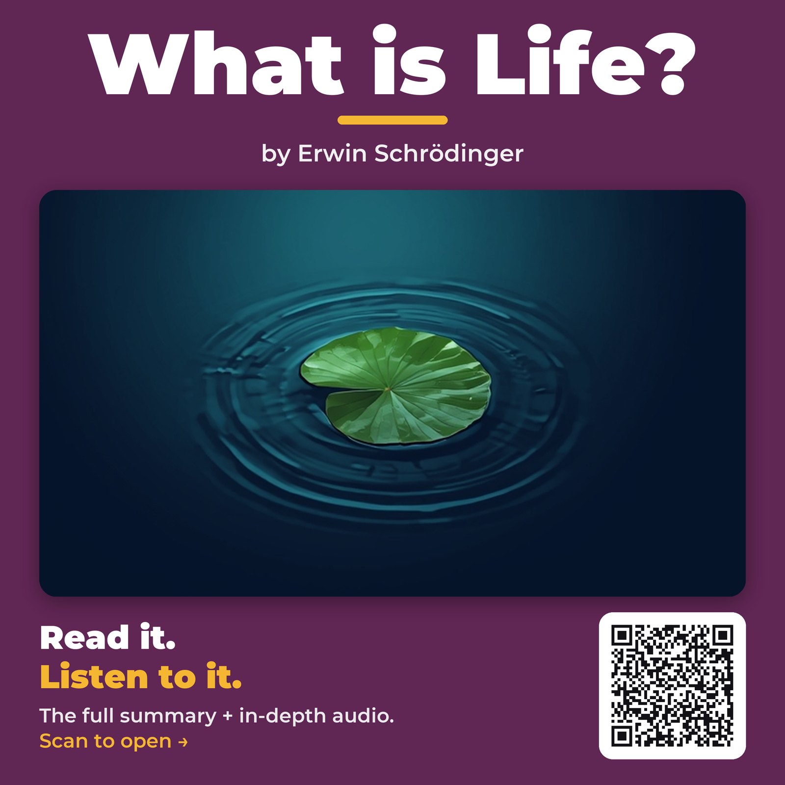 What is Life? — cover