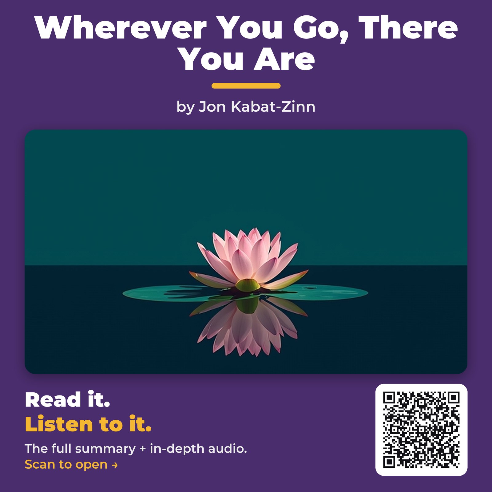 Wherever You Go, There You Are — cover
