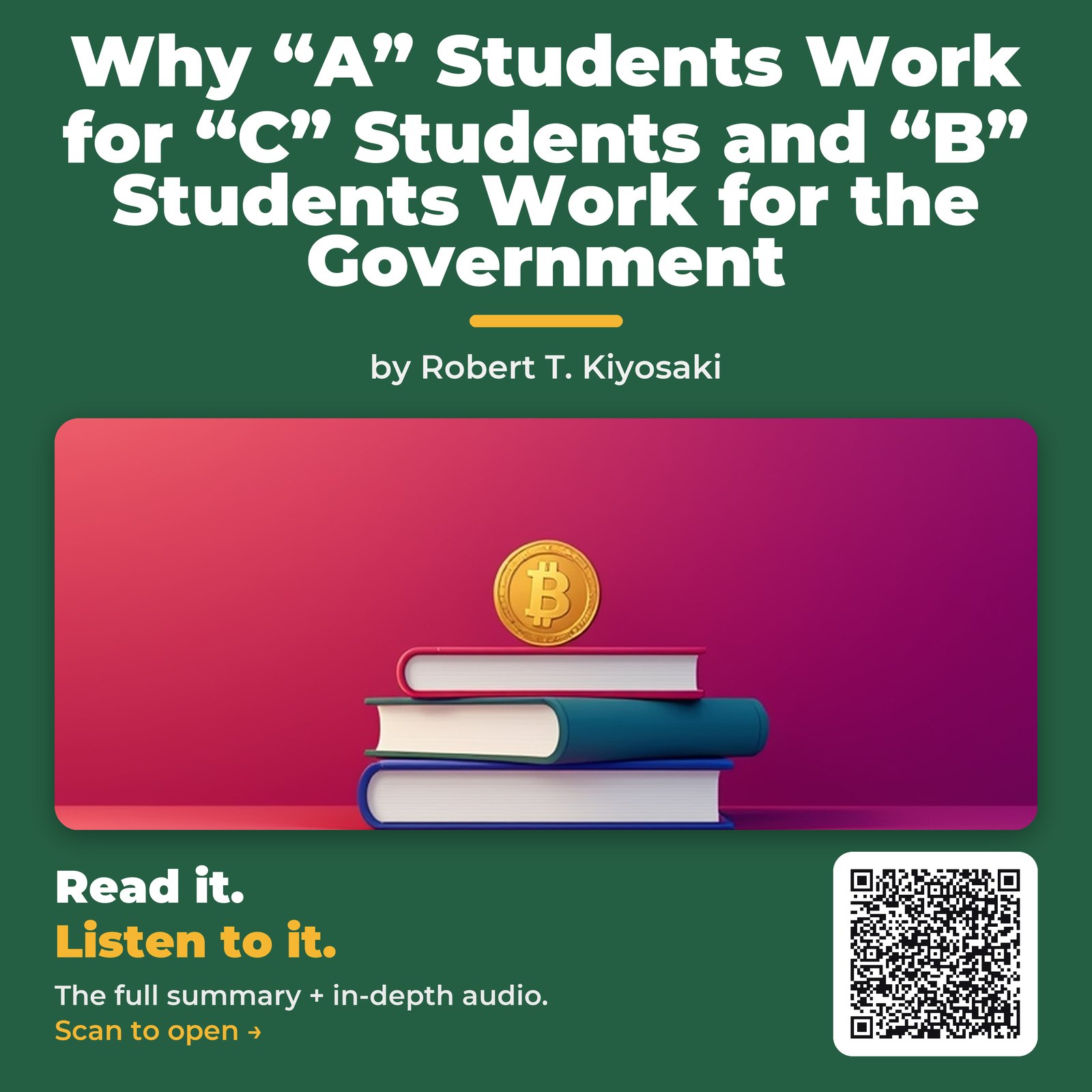 Why “A” Students Work for “C” Students and “B” Students Work for the Government — cover