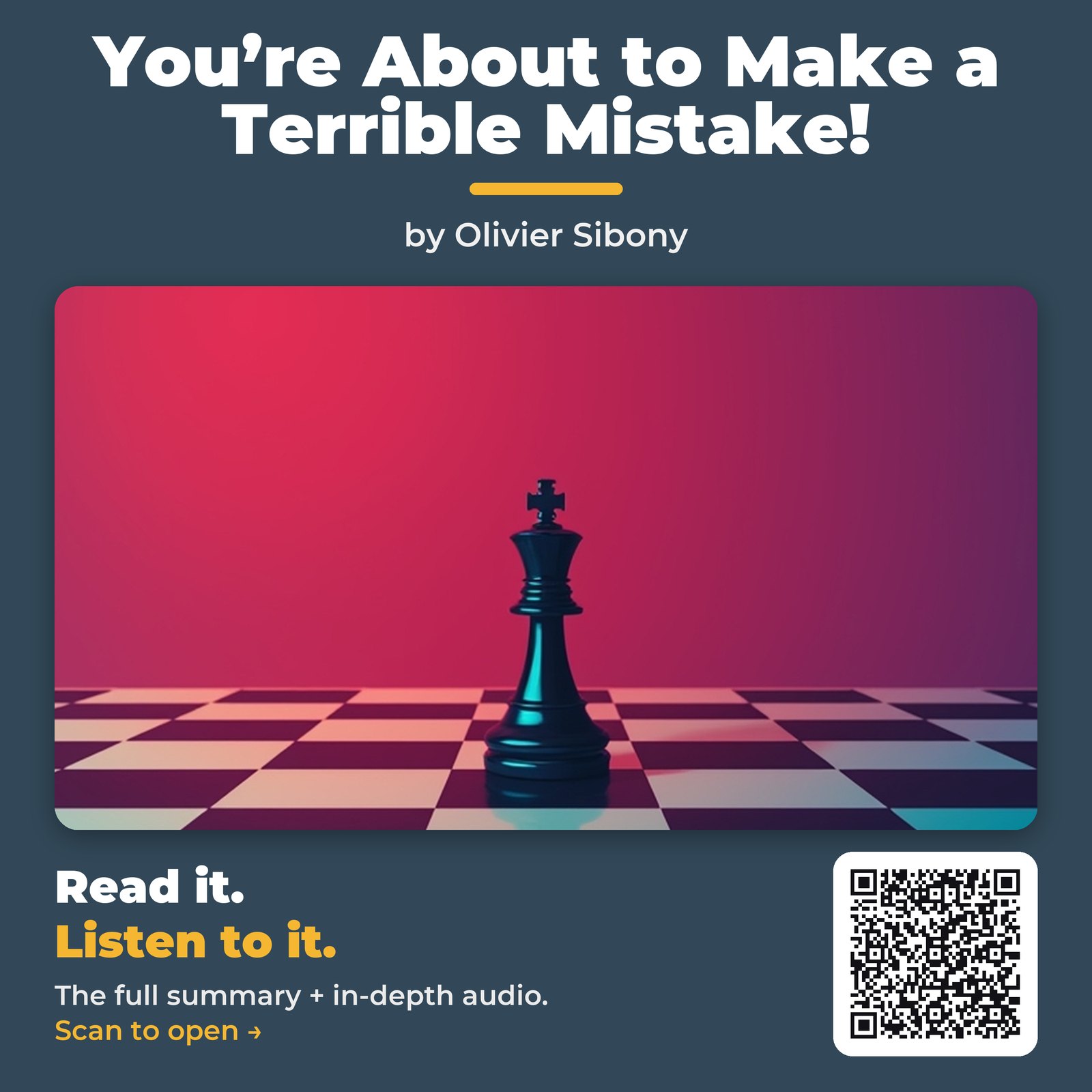You’re About to Make a Terrible Mistake! by Olivier Sibony – Book Summary