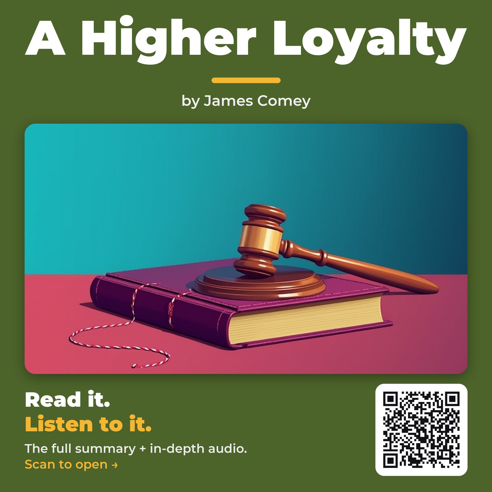 A Higher Loyalty by James Comey – Book Summary