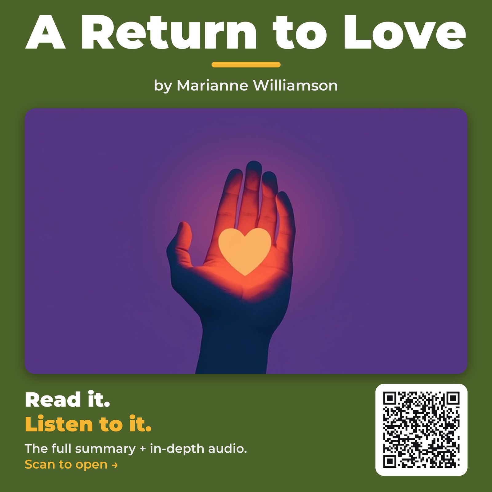 A Return to Love — cover