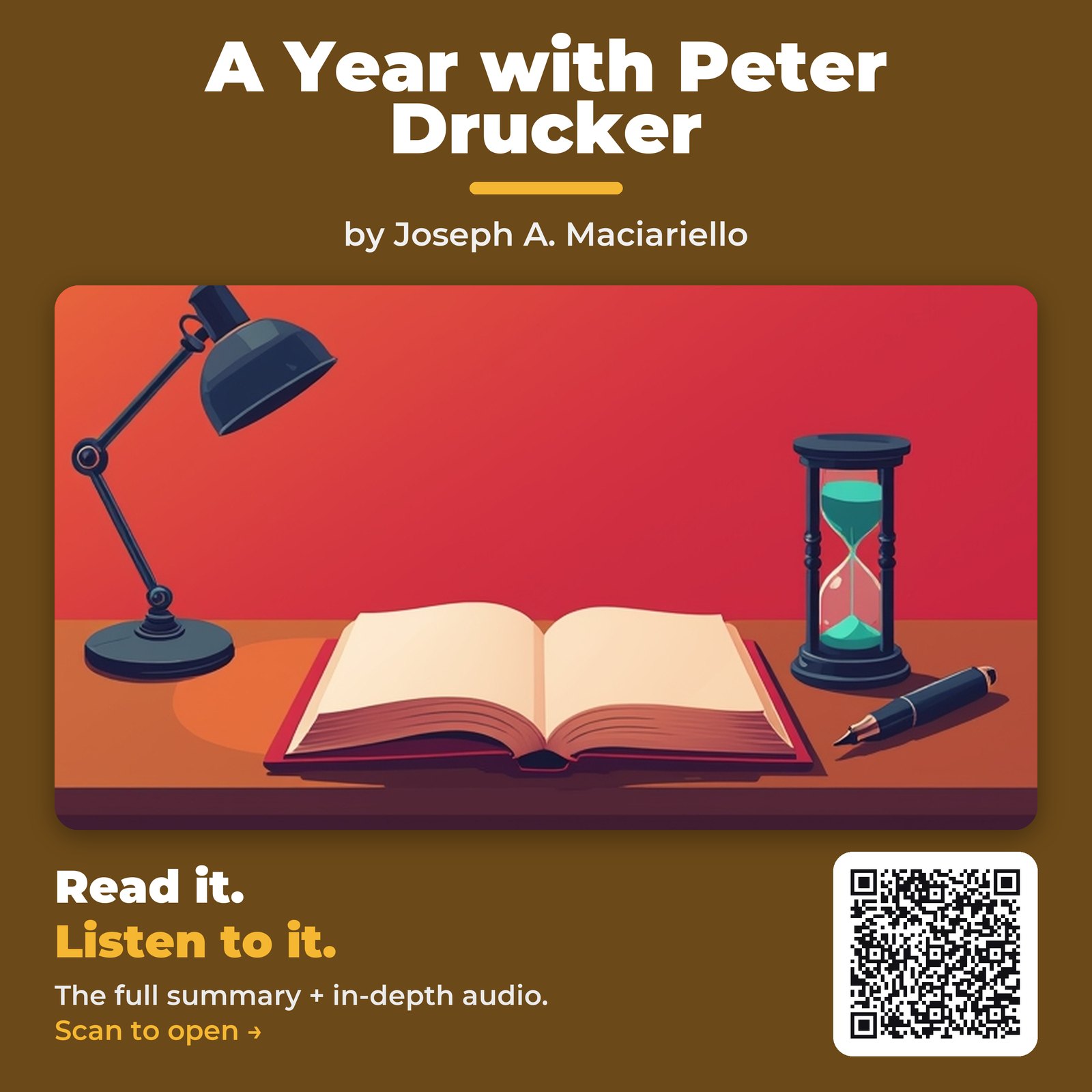 A Year with Peter Drucker by Joseph A. Maciariello – Book Summary