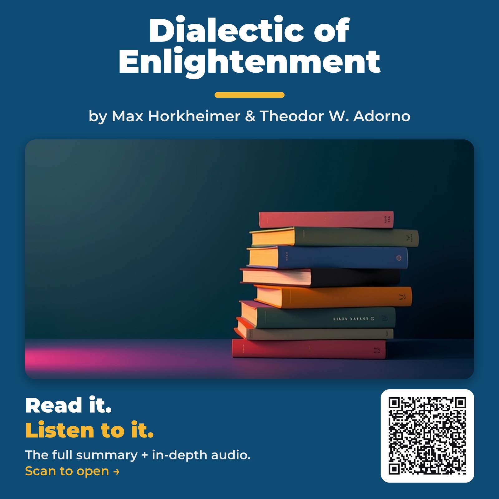 Dialectic of Enlightenment — cover