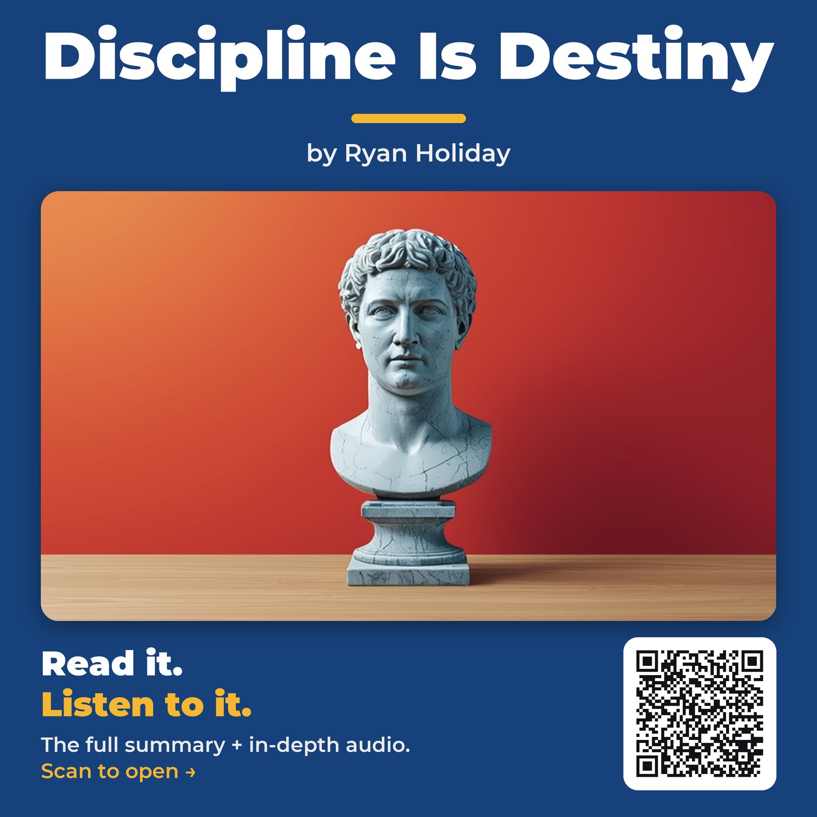Discipline Is Destiny by Ryan Holiday – Book Summary