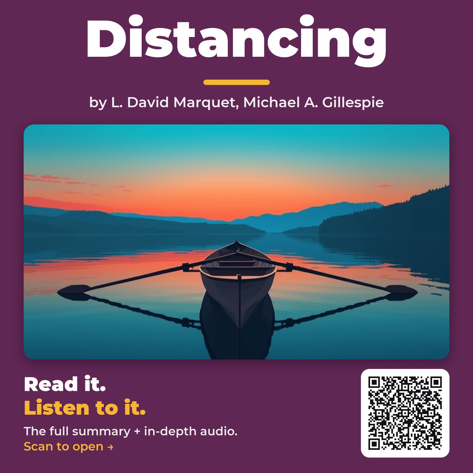 Distancing by L. David Marquet, Michael A. Gillespie – Book Summary