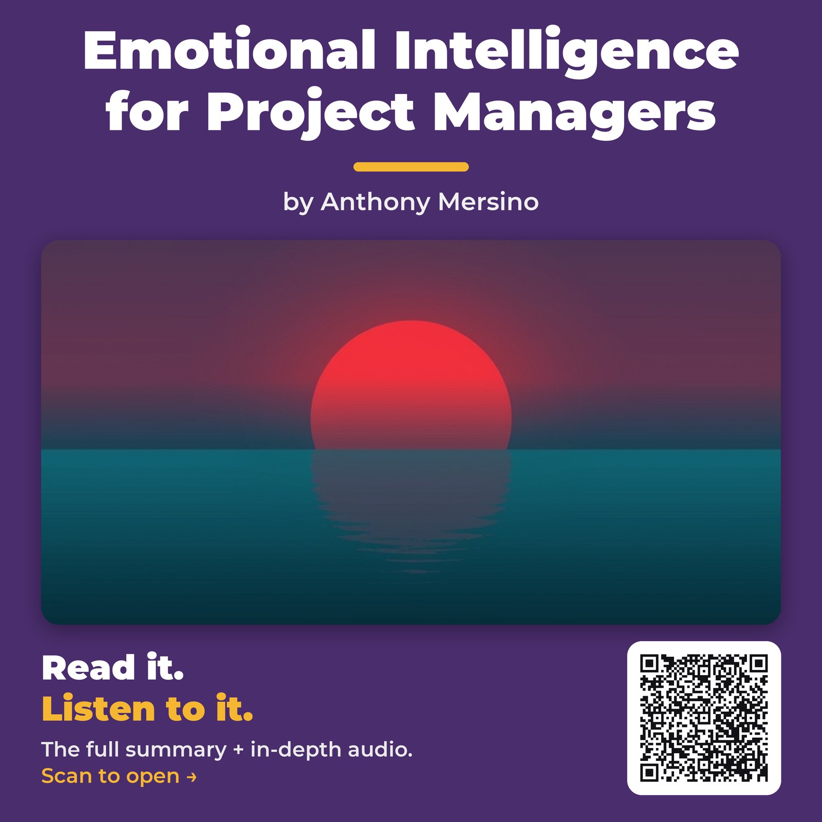 Emotional Intelligence for Project Managers by Anthony Mersino – Book Summary