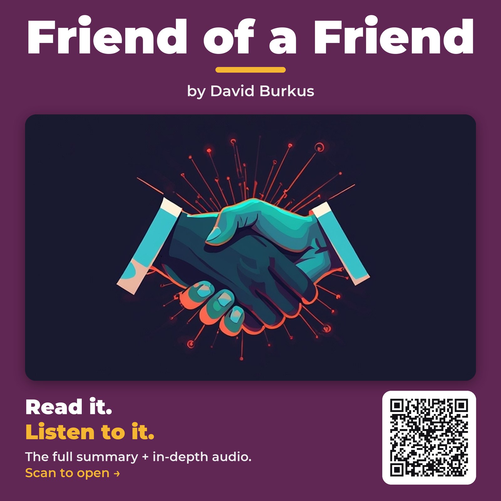 Friend of a Friend by David Burkus – Book Summary