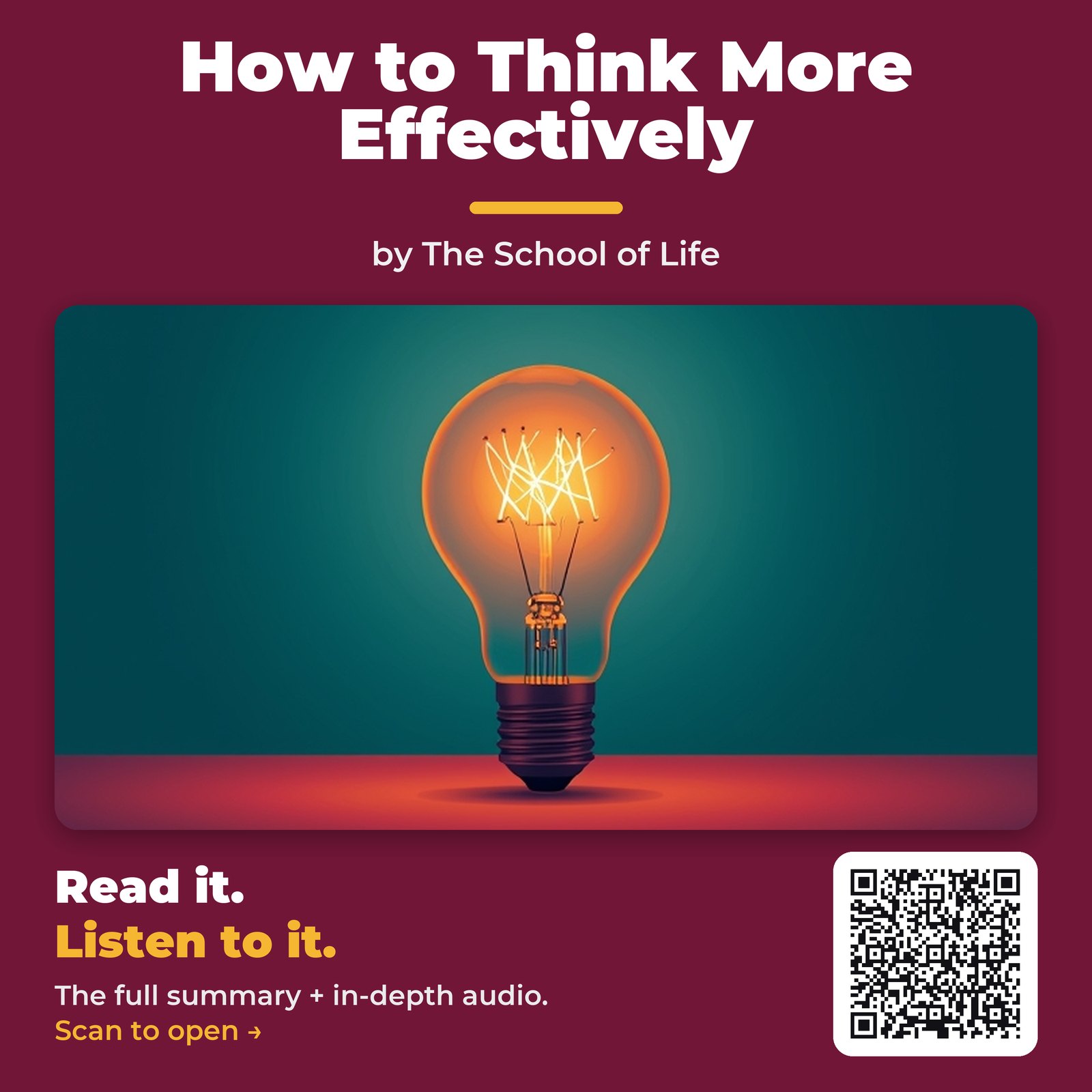 How to Think More Effectively — cover
