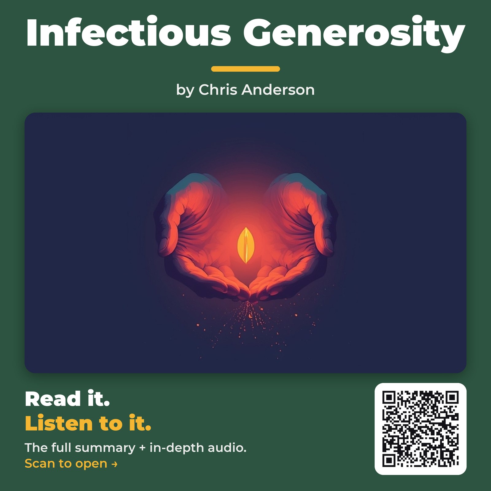 Infectious Generosity by Chris Anderson – Book Summary