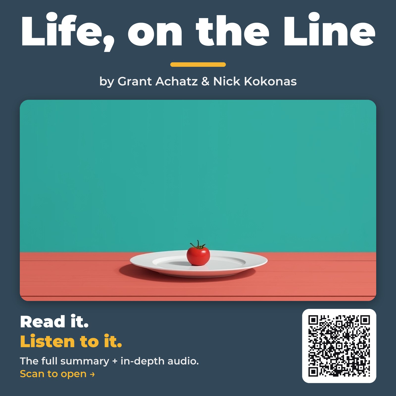 Life, on the Line by Grant Achatz & Nick Kokonas – Book Summary