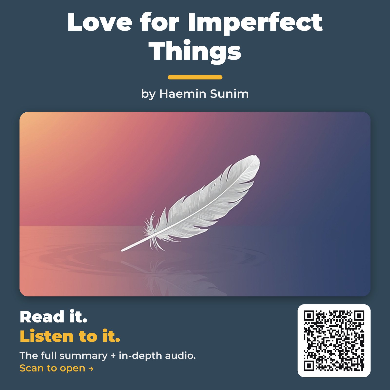 Love for Imperfect Things by Haemin Sunim – Book Summary