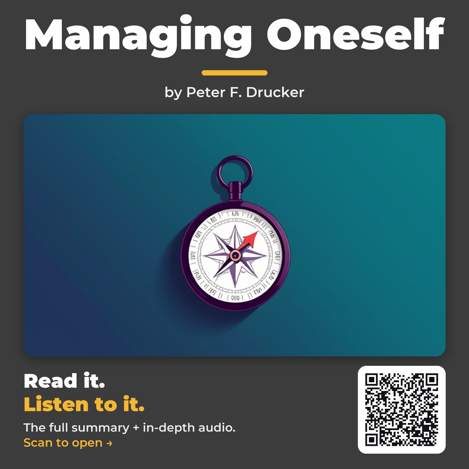 Managing Oneself by Peter F. Drucker – Book Summary