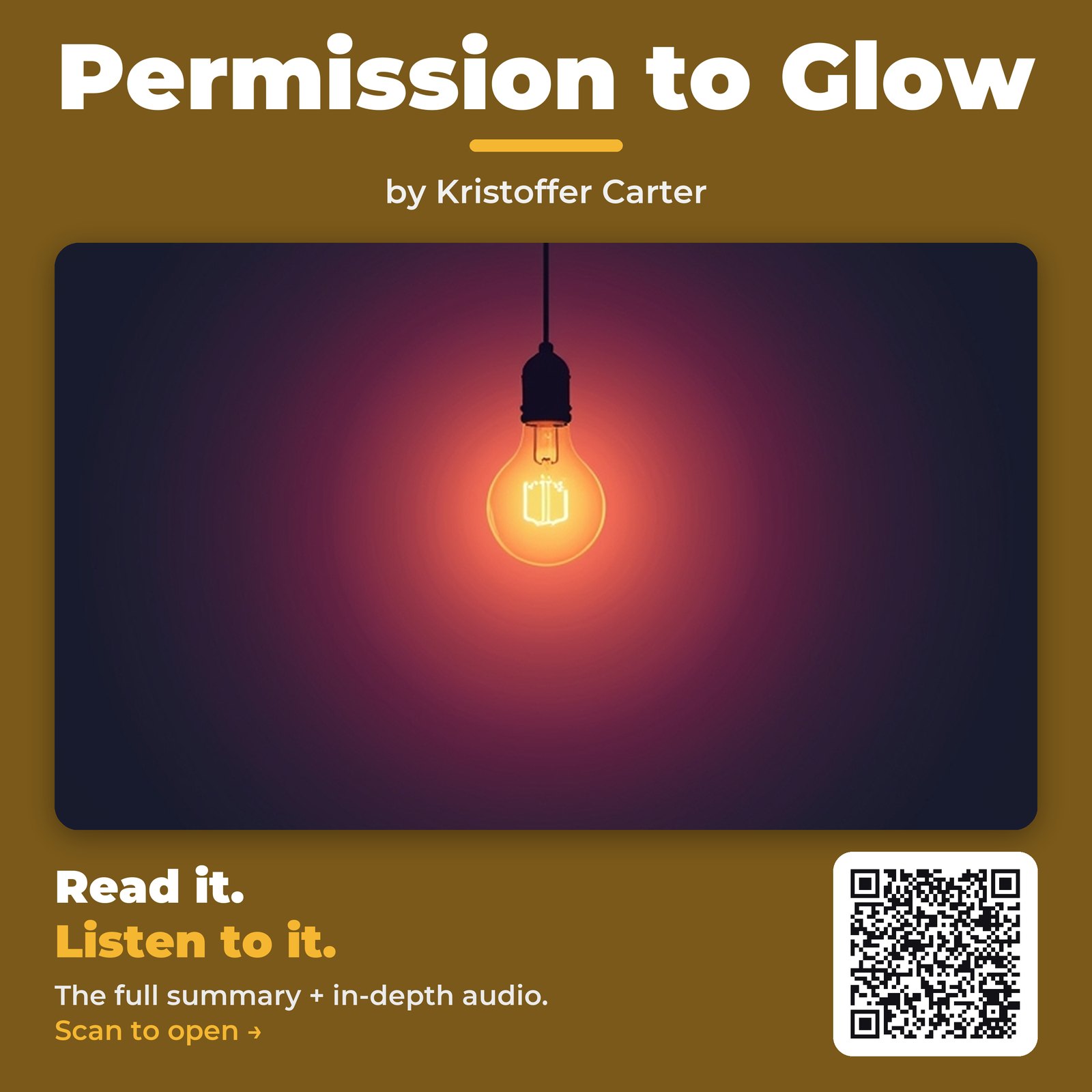Permission to Glow — cover