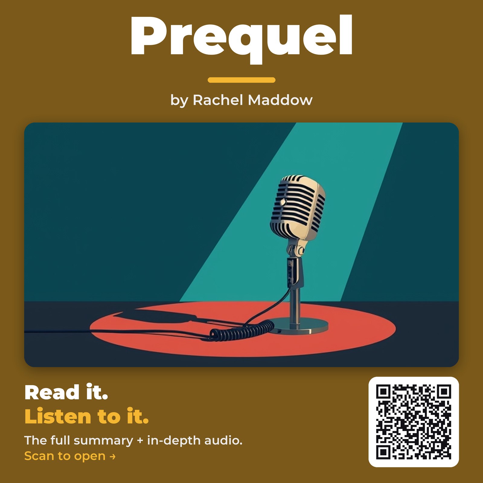 Prequel by Rachel Maddow – Book Summary