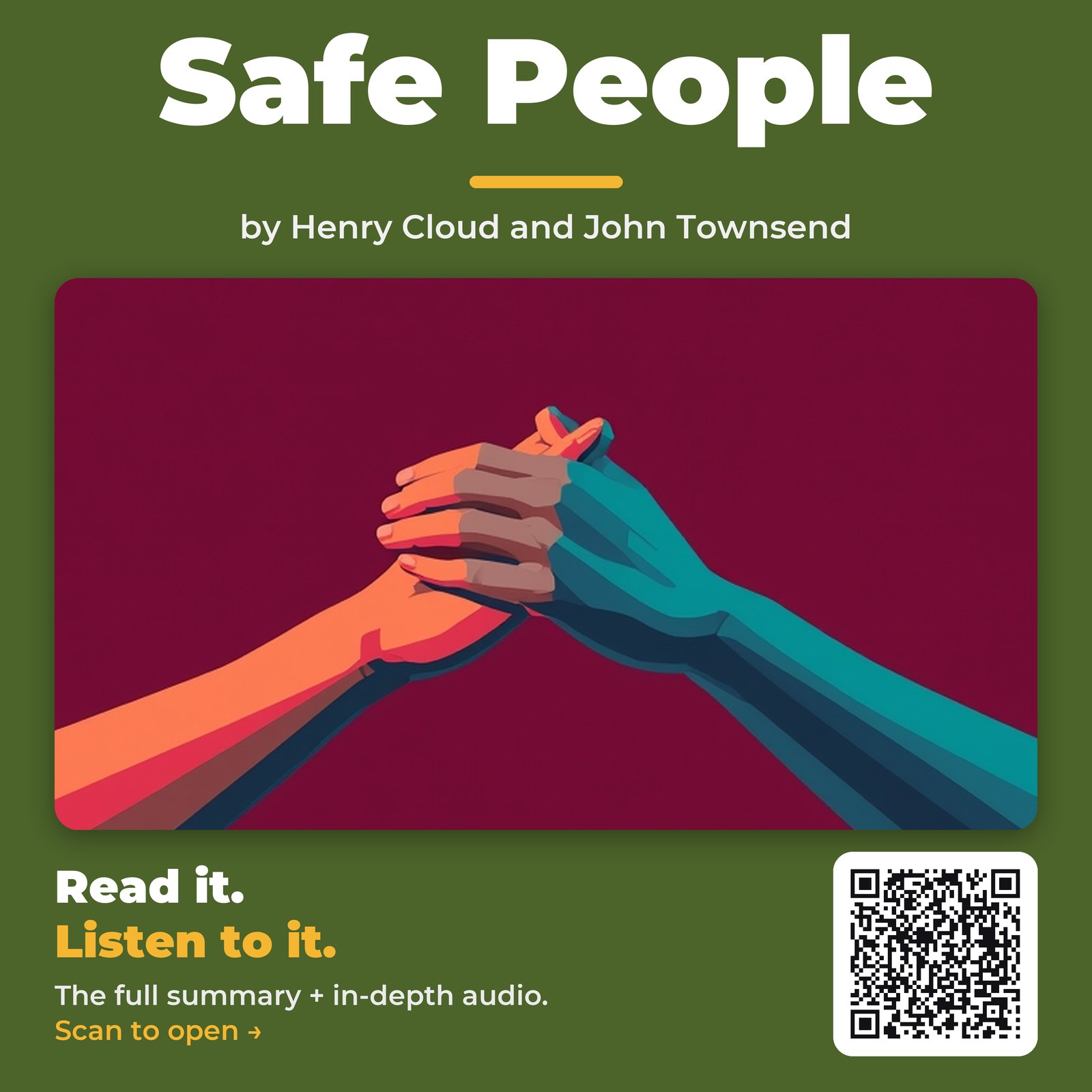 Safe People by Henry Cloud and John Townsend – Book Summary