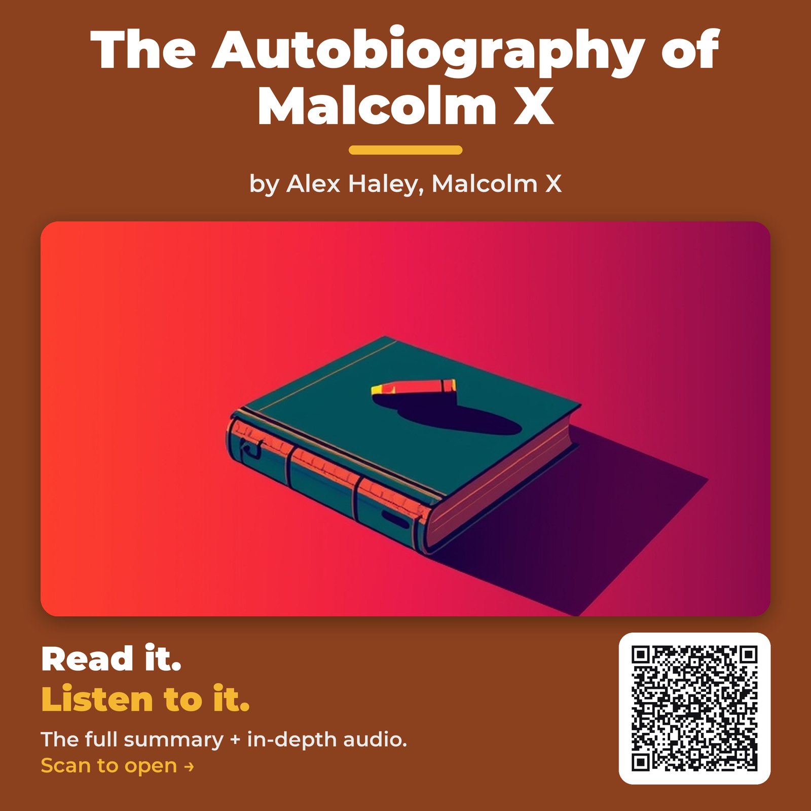 The Autobiography of Malcolm X — cover