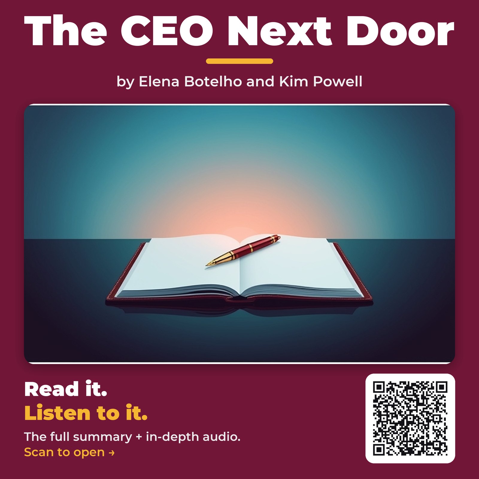 The CEO Next Door by Elena Botelho and Kim Powell – Book Summary