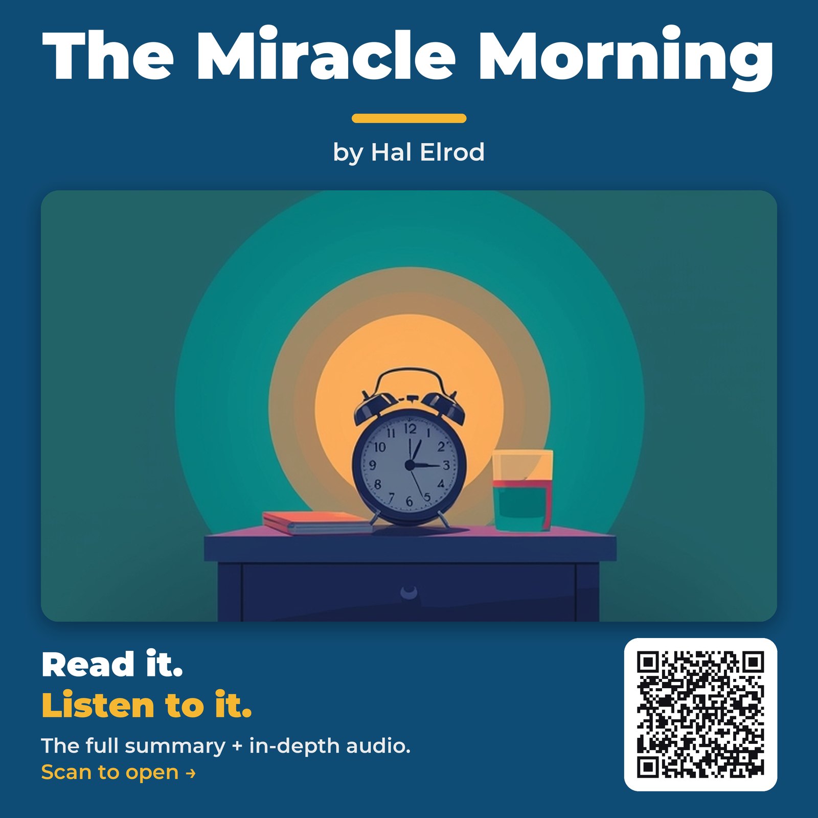 The Miracle Morning by Hal Elrod – Book Summary
